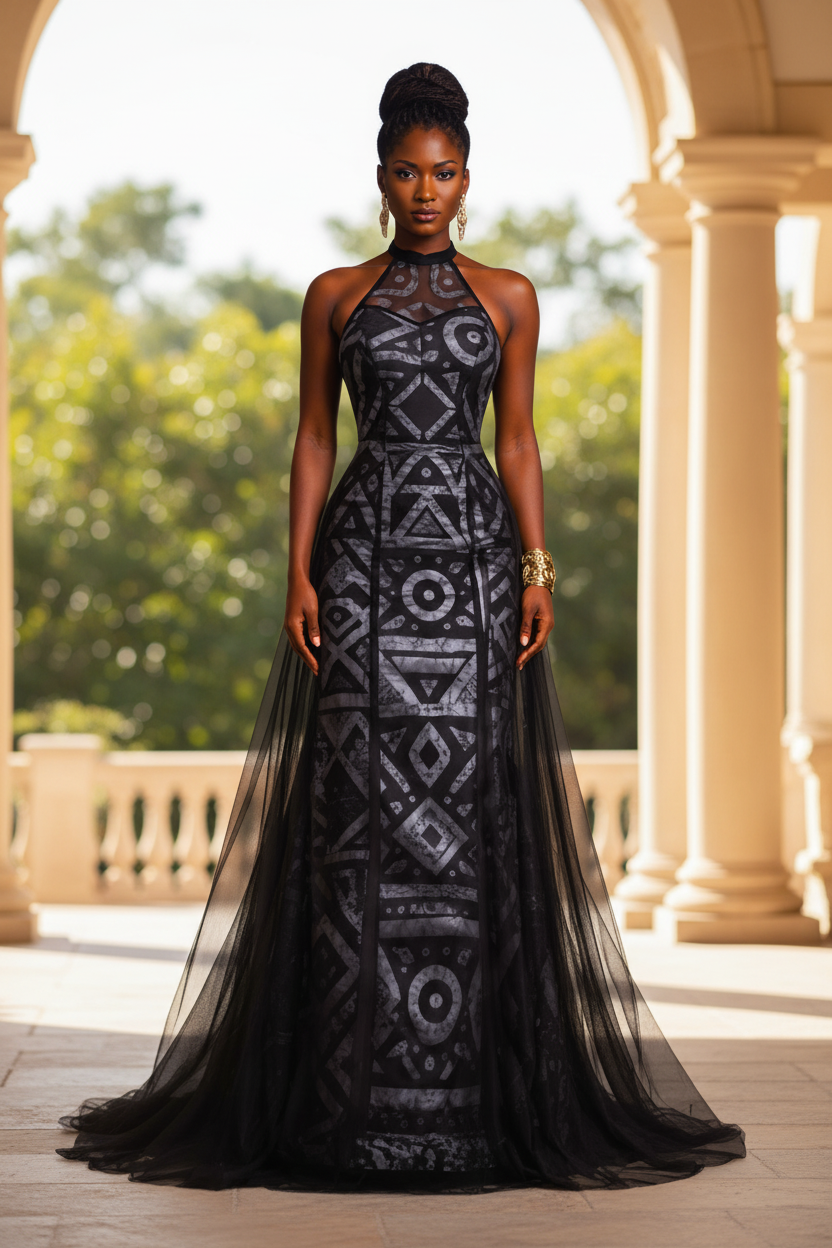 african style evening dresses Evening Women Chiffon Long Dress Plus Size African Party Gown Ankara Prom Dress