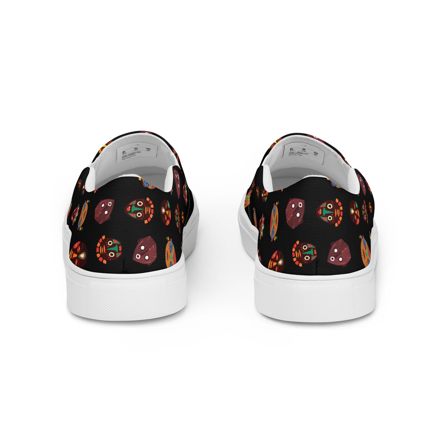 Duro Midnight Tribal Palm Print Women's Slip-On Canvas - Breathable