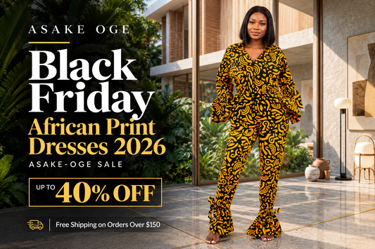 Black Friday African Print Dresses 2026, ASAKE-OGE Sale