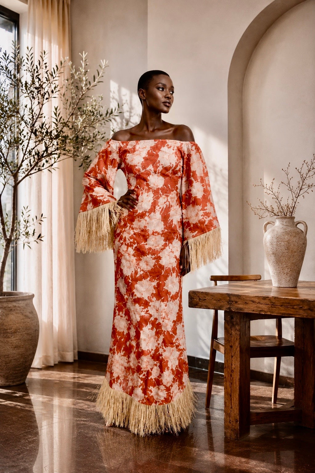Asake Oge luxury designer womenswear custom made pre order african print couture dress