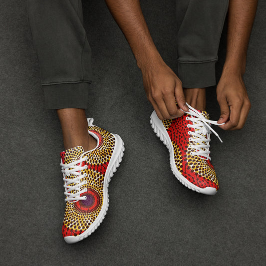 African Print Men's Athletic Shoes — Rekiana | ASAKE-OGE