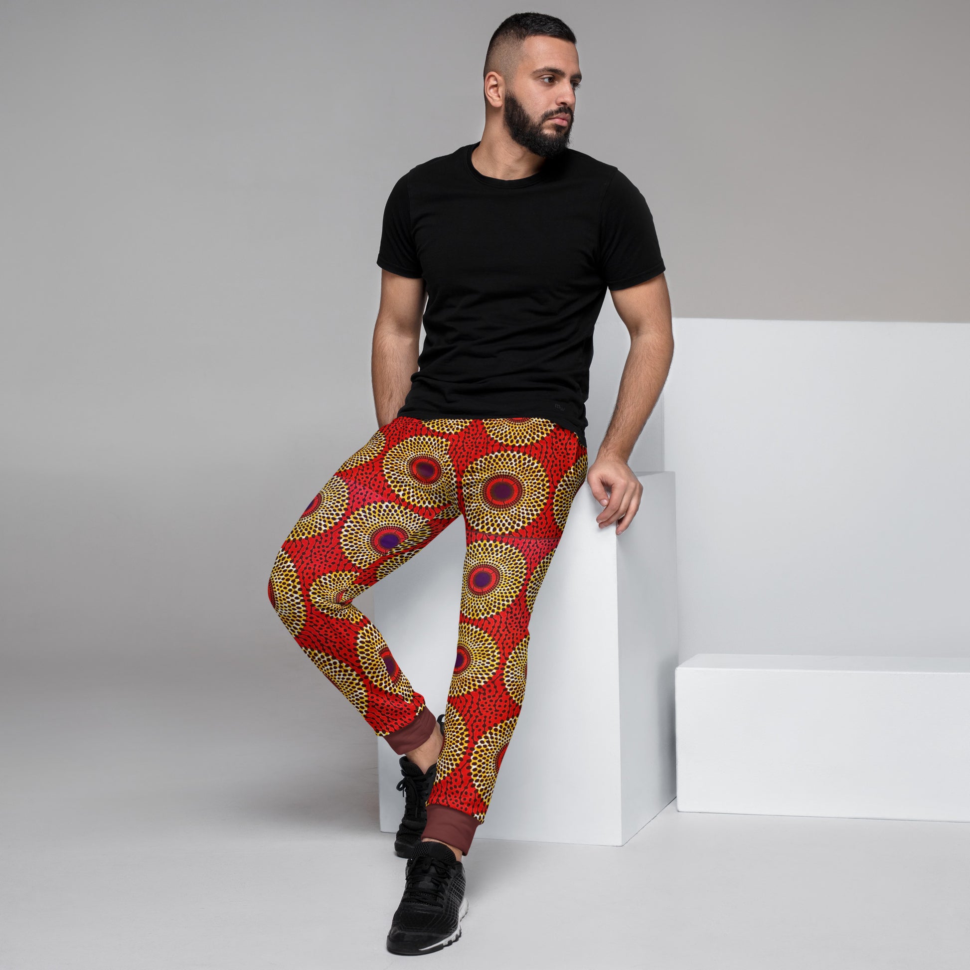 African Print Men's Joggers | Rekiana Ankara Sweatpants | ASAKE-OGE