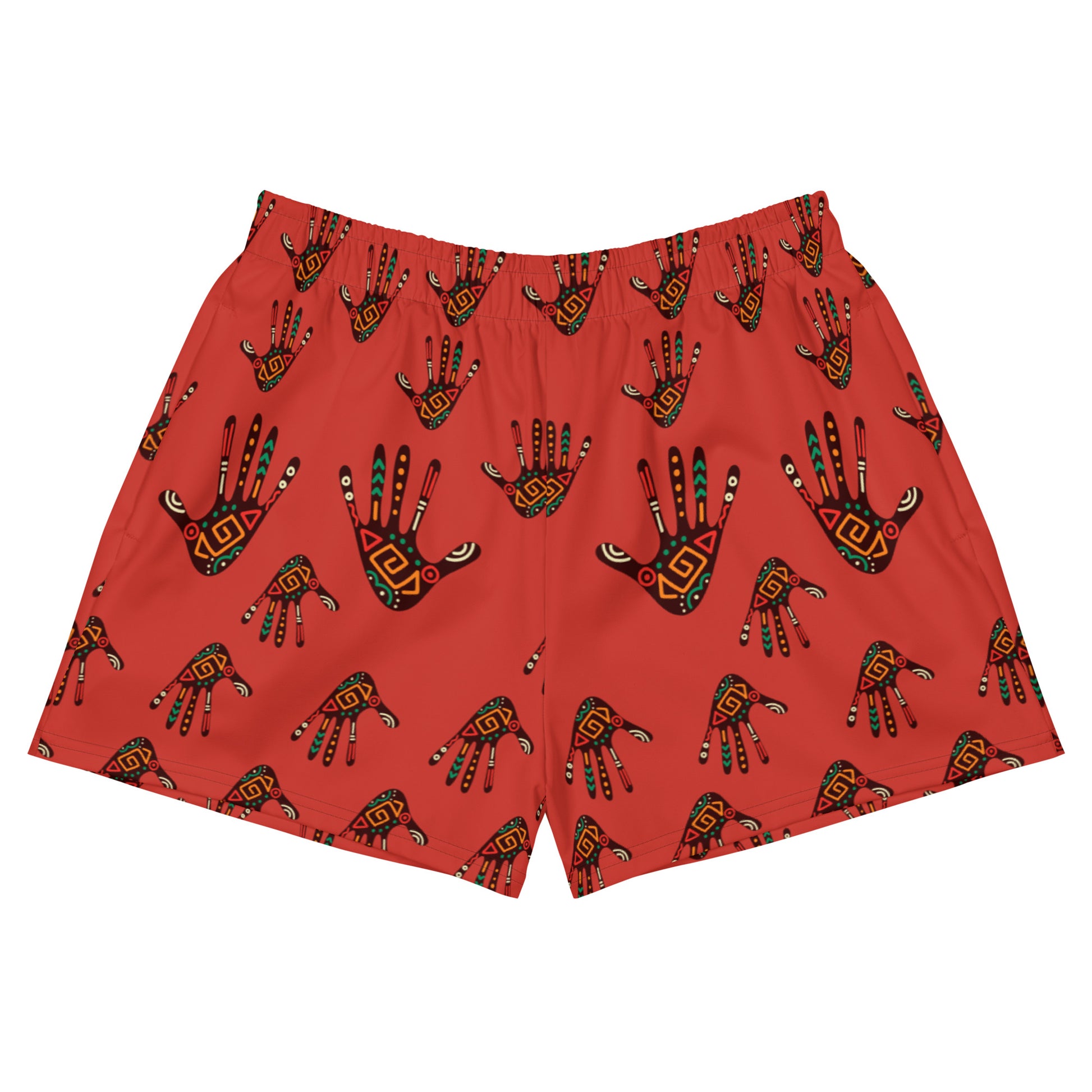African Print Women's Athletic Shorts, Recycled UPF50+ | ASAKE-OGE