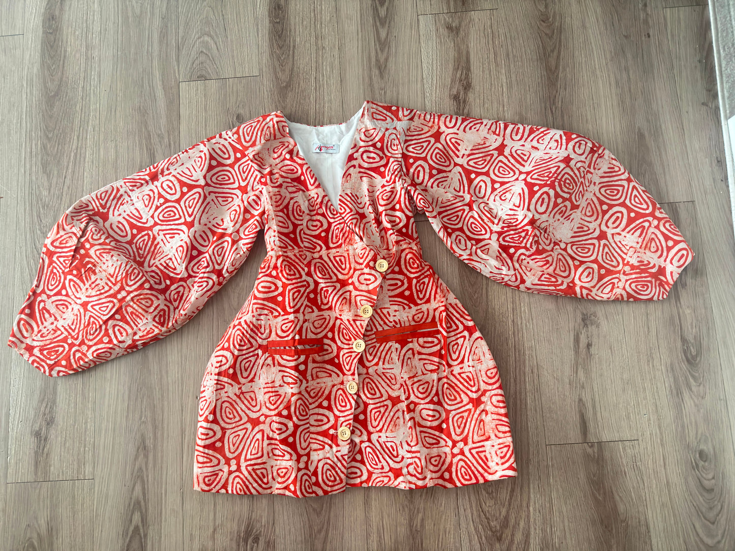 ASAKE-OGE Aila Balloon Sleeve Blazer Dress