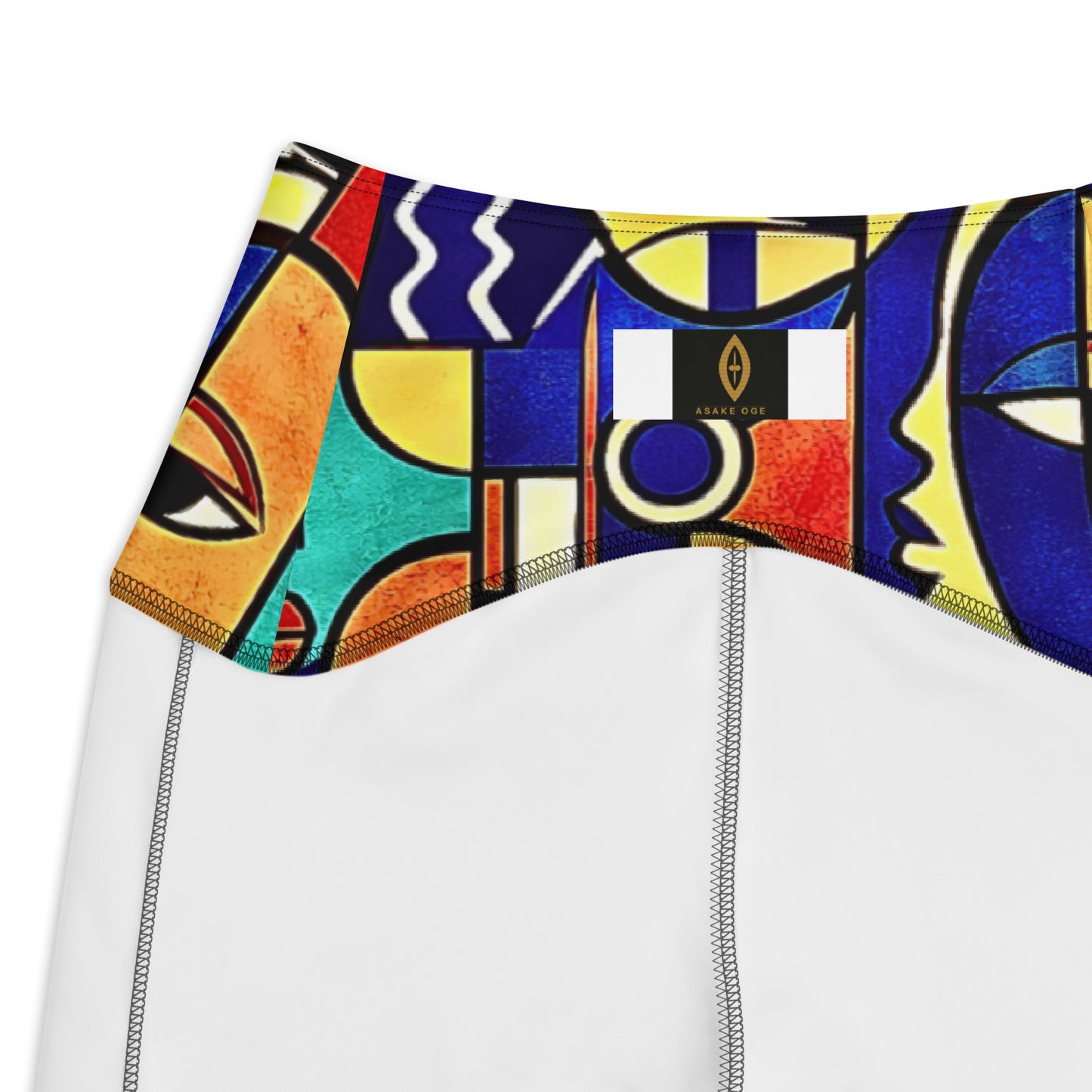  ÌWÀ African print leggings with pockets for Juneteenth active lifestyle 