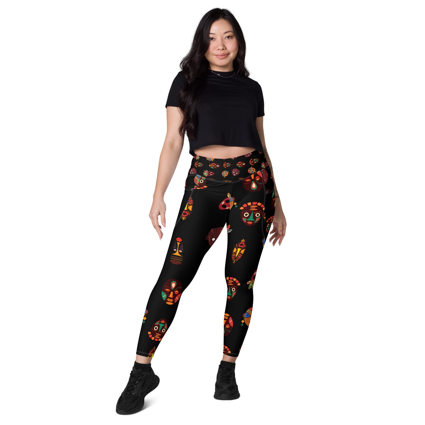 CHI African Print Tribal Mask Leggings | ASAKE-OGE