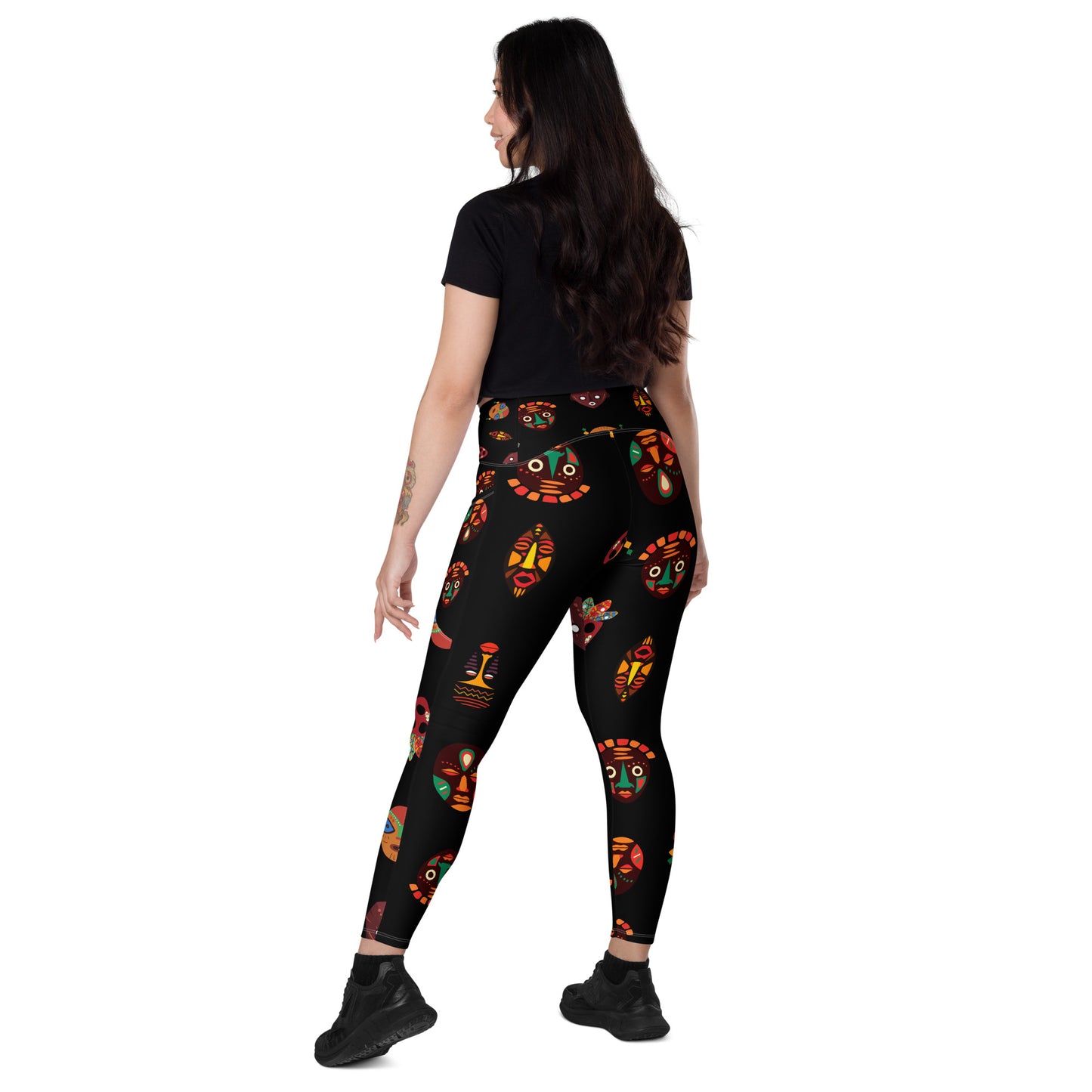 CHI African Print Tribal Mask Leggings | ASAKE-OGE