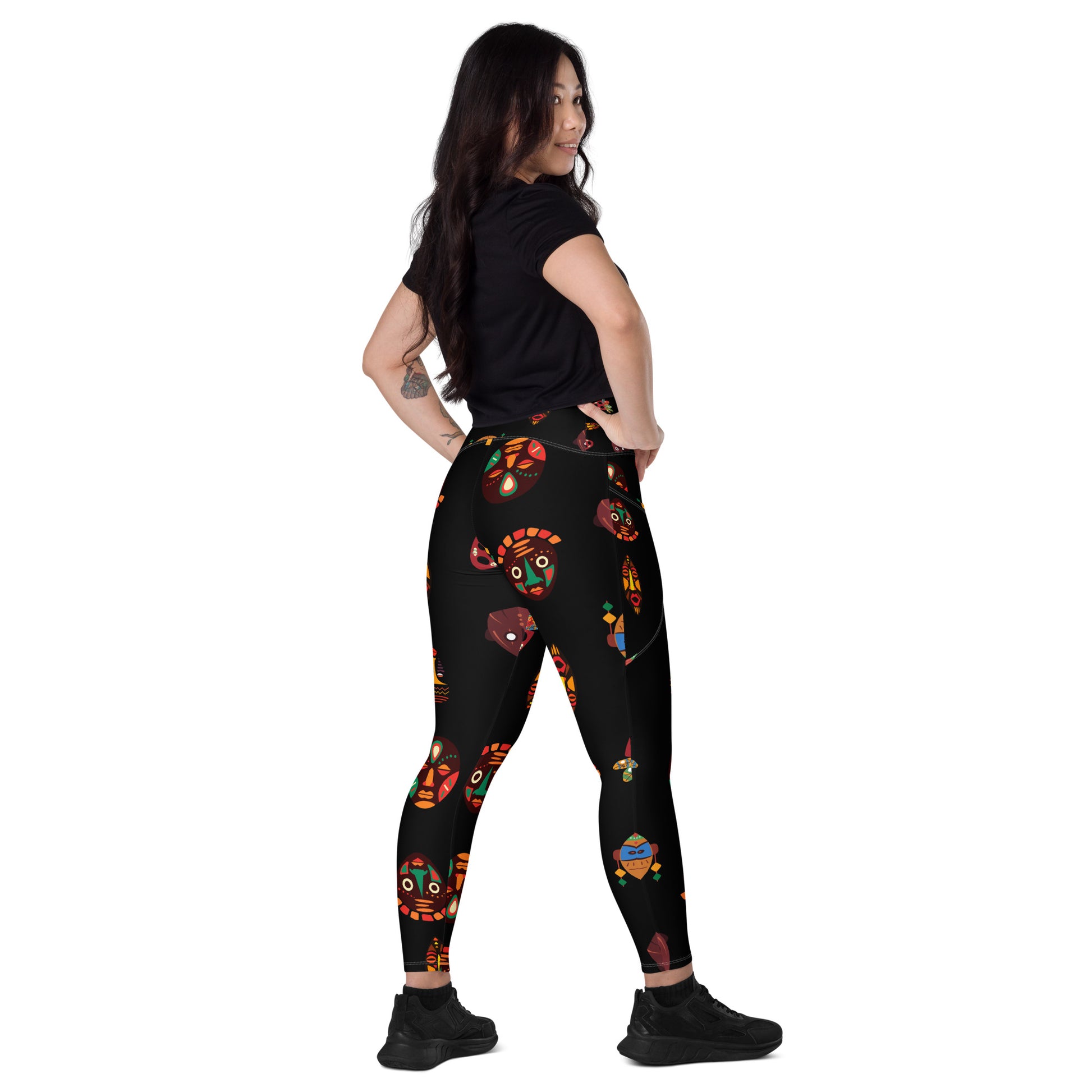 CHI African Print Tribal Mask Leggings | ASAKE-OGE