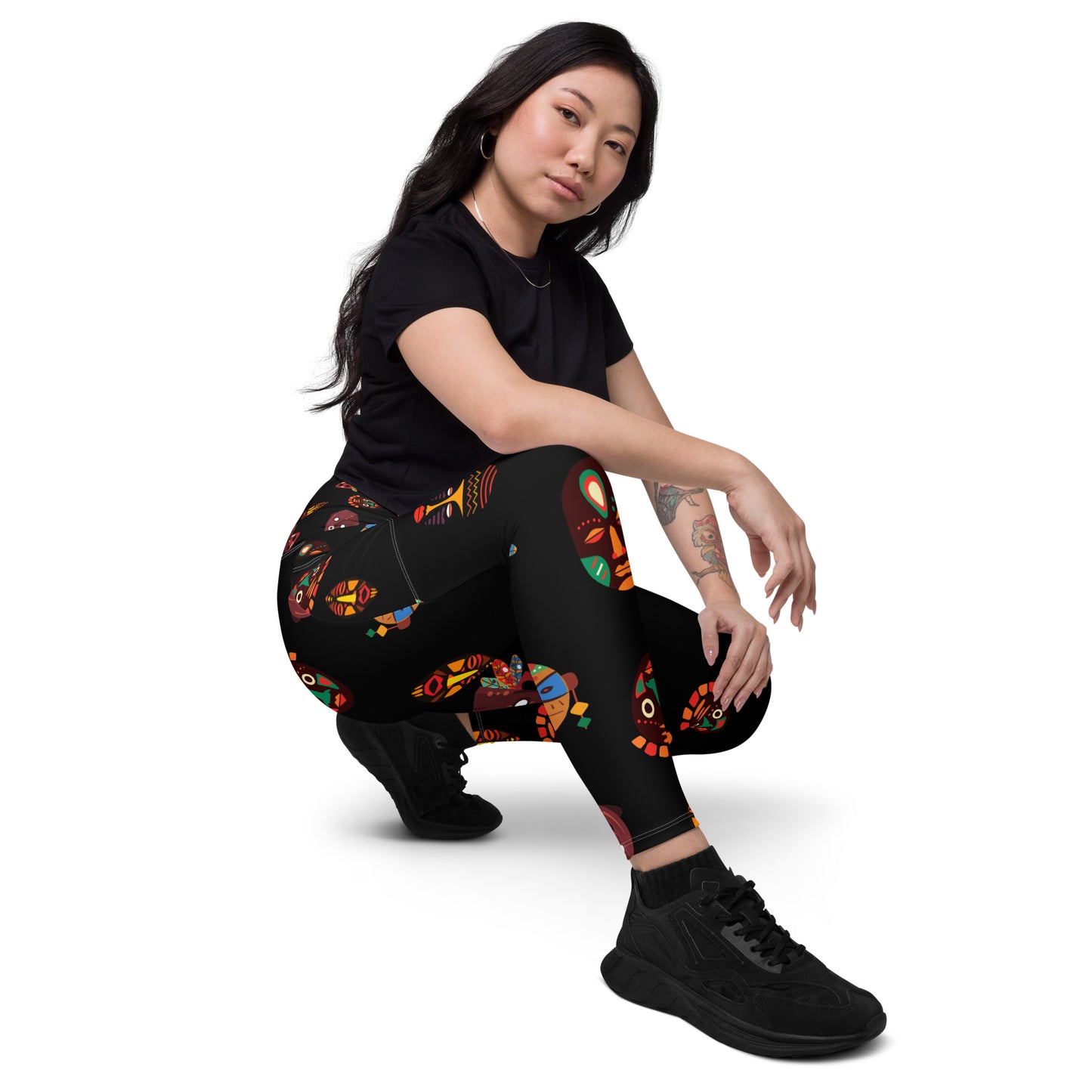 CHI African Print Tribal Mask Leggings | ASAKE-OGE