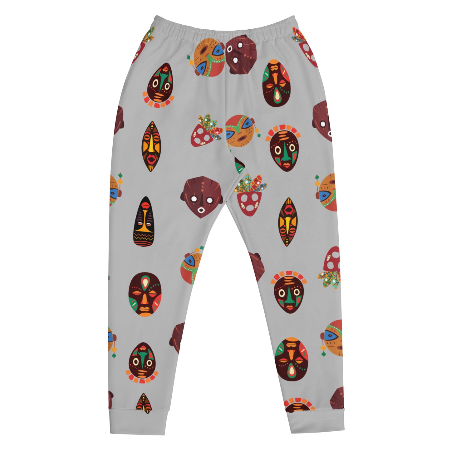 Chi Tribal Mask African Print Multi-Face Men's Rash Guard