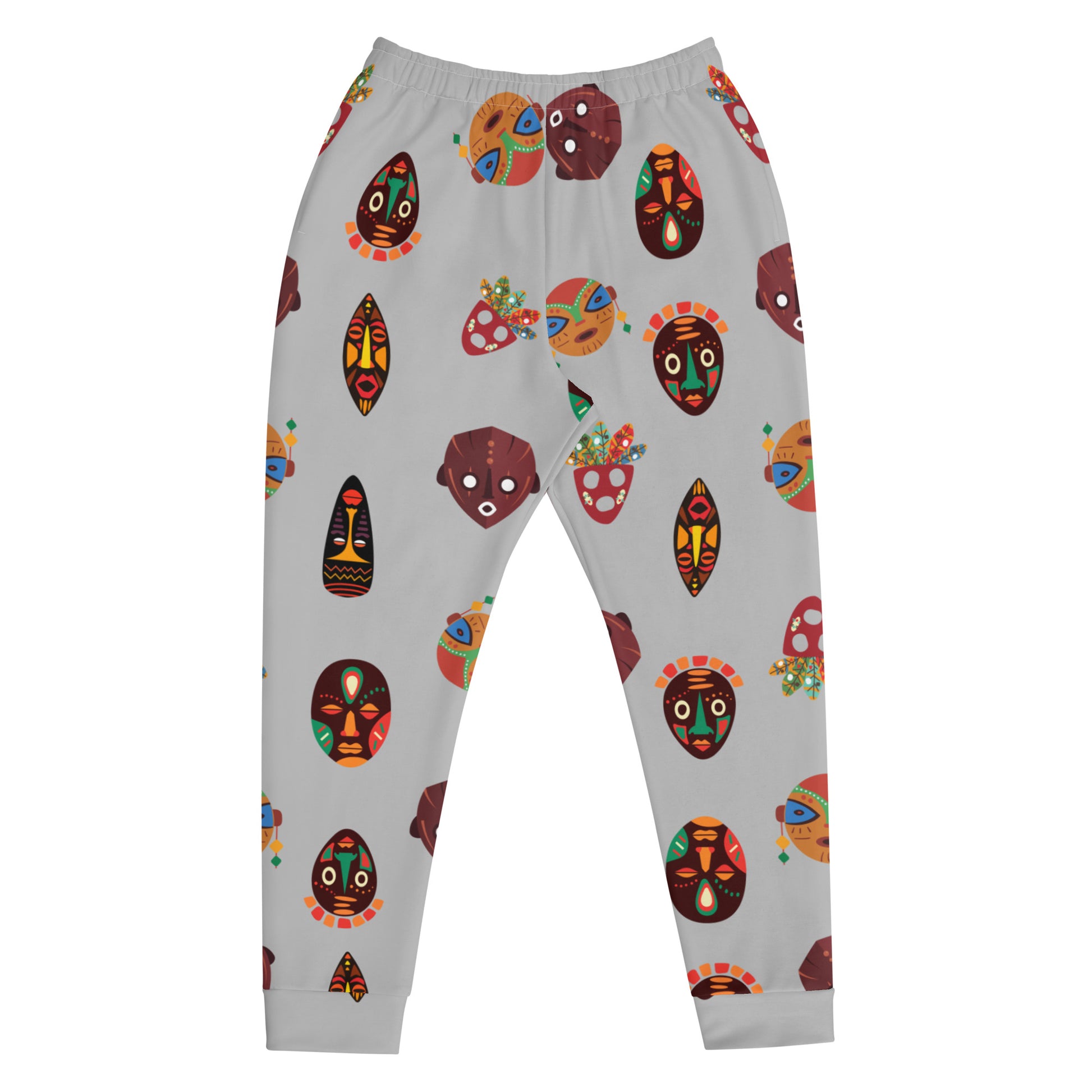 Chi Tribal Mask African Print Multi-Face Men's Rash Guard