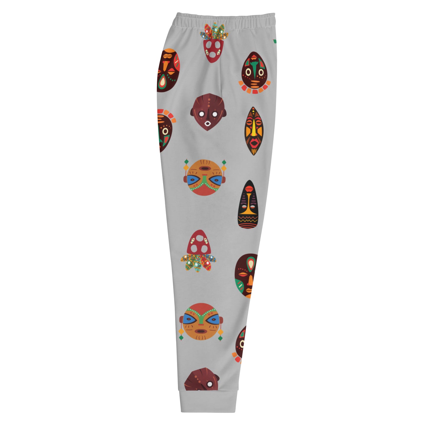 Chi Tribal Mask African Print Multi-Face Men's Rash Guard