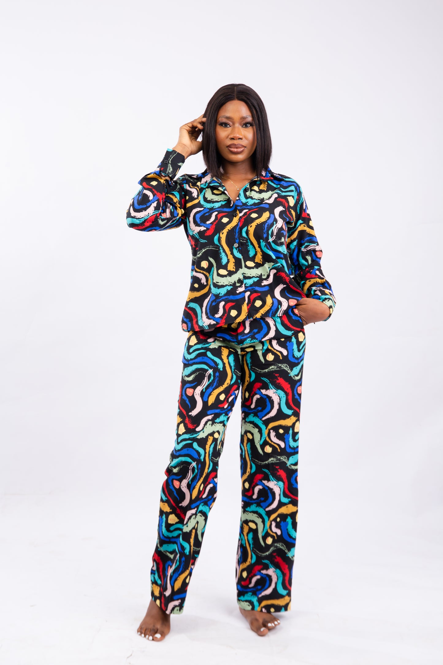 Akina African Print Ankara Statement Shirt & Pants