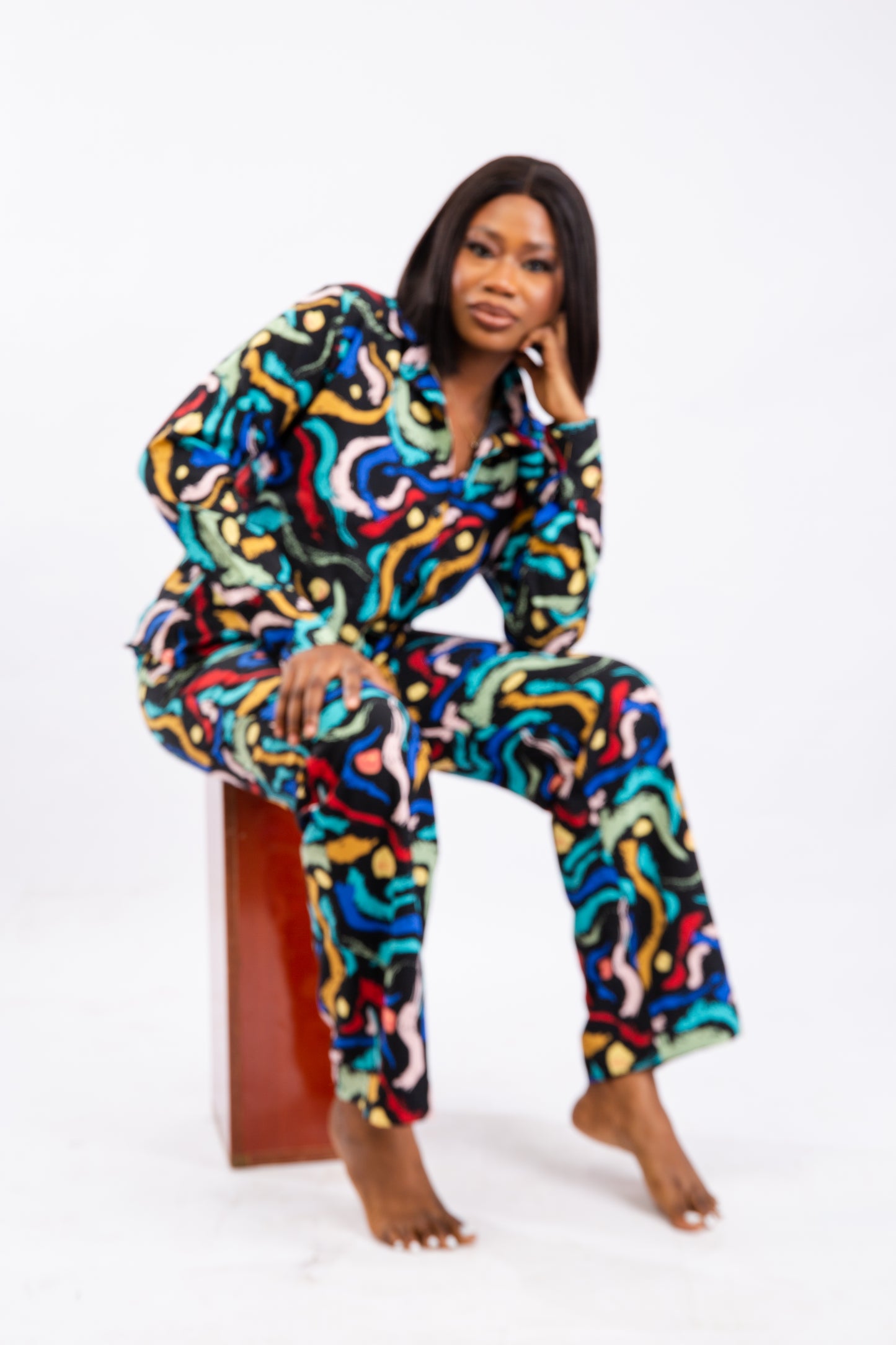 Akina African Print Ankara Statement Shirt & Pants