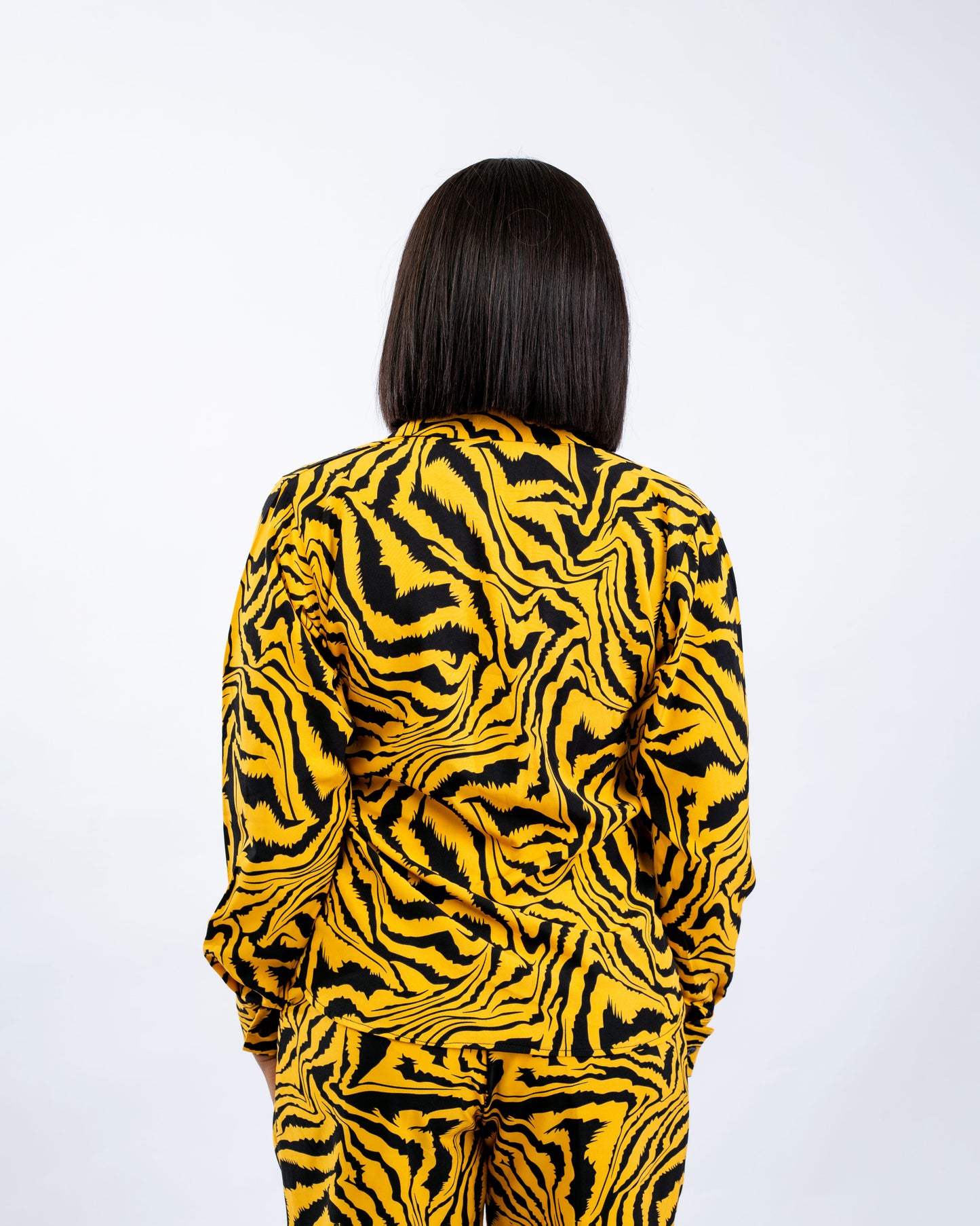 African Print Ankara Co-ord Set  Two-Piece Wide Leg Pant Suit