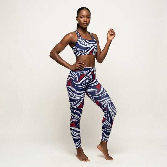 Omi African Print Padded Sports Bra | African Print | ASAKE-OGE