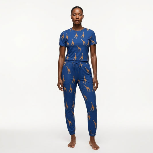 TWIGA African Print Unisex Track Pants — Giraffe Print Athleisure | ASAKE-OGE