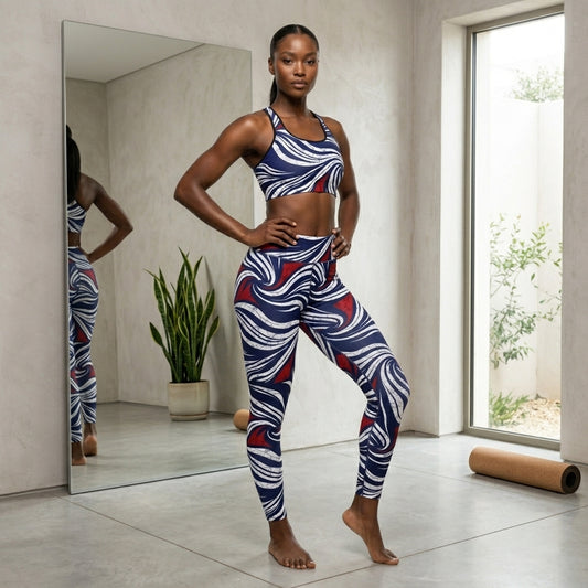 Omi African Print Padded Sports Bra | African Print | ASAKE-OGE