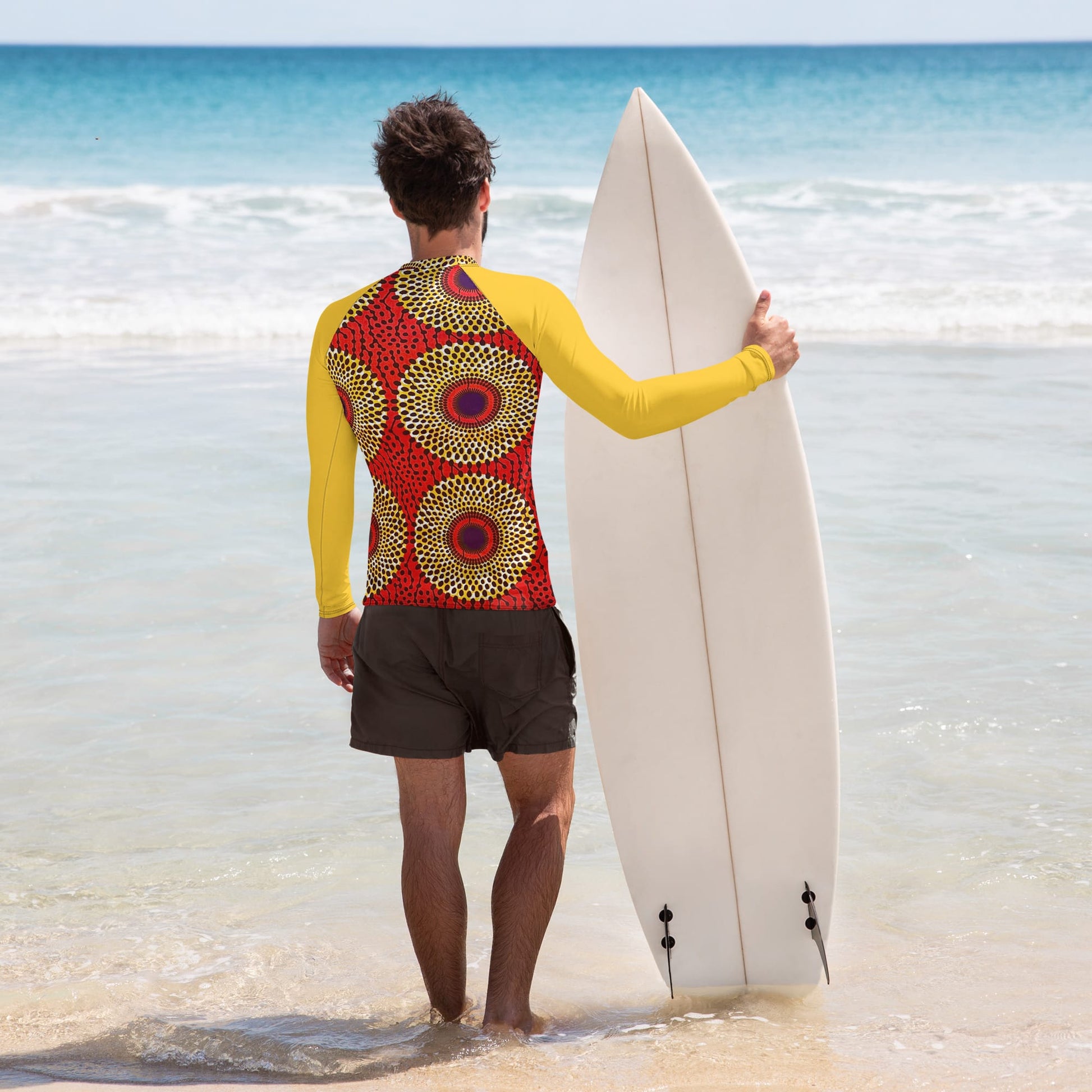 Rekiana African print mens rashguard