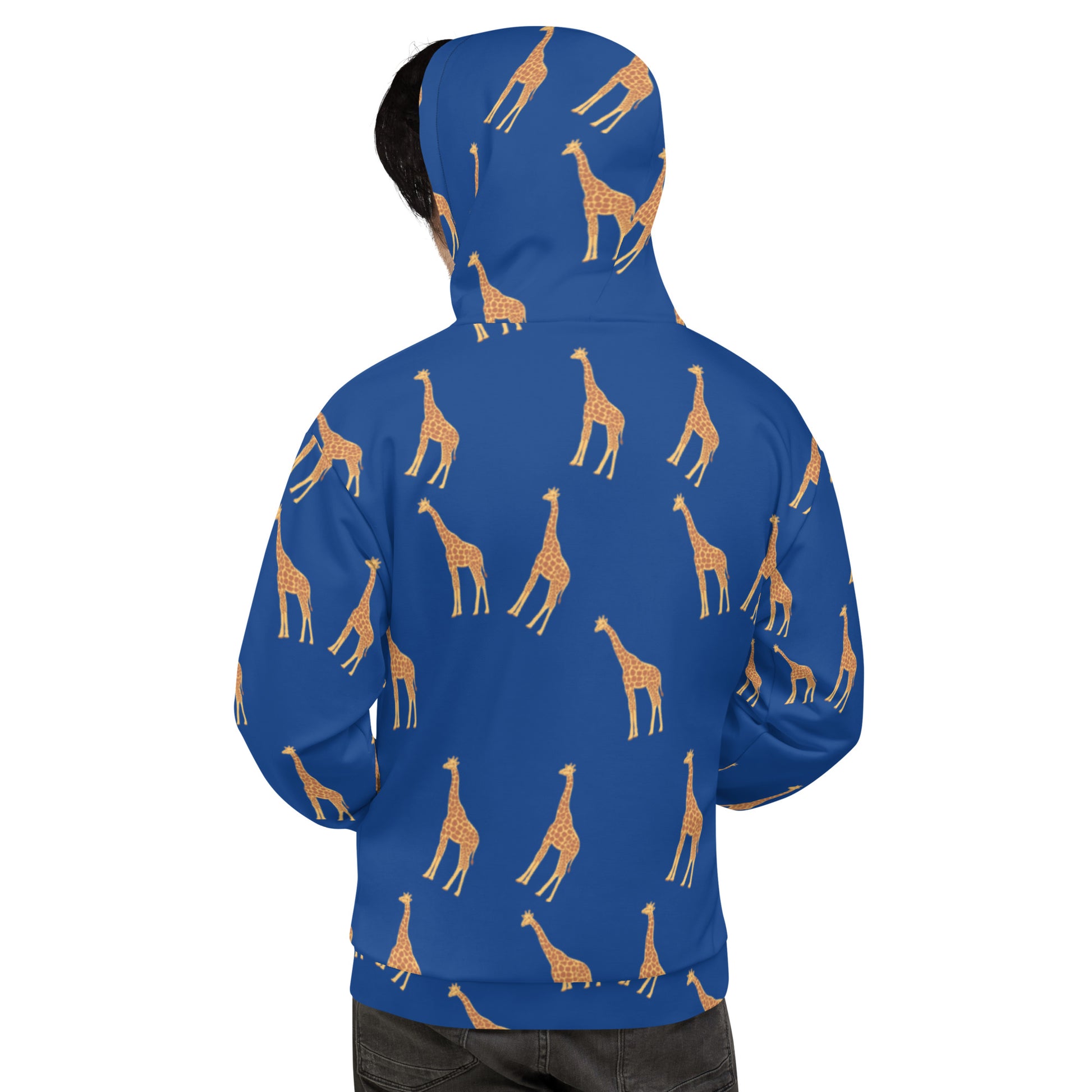 Twiga African Print Unisex Hoodie Back View