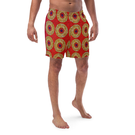 Rekiana Ankara Print Men's swim trunks