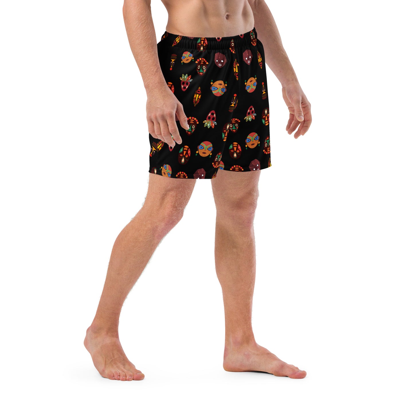 Chi Tribal Mask Men's Swim Trunks