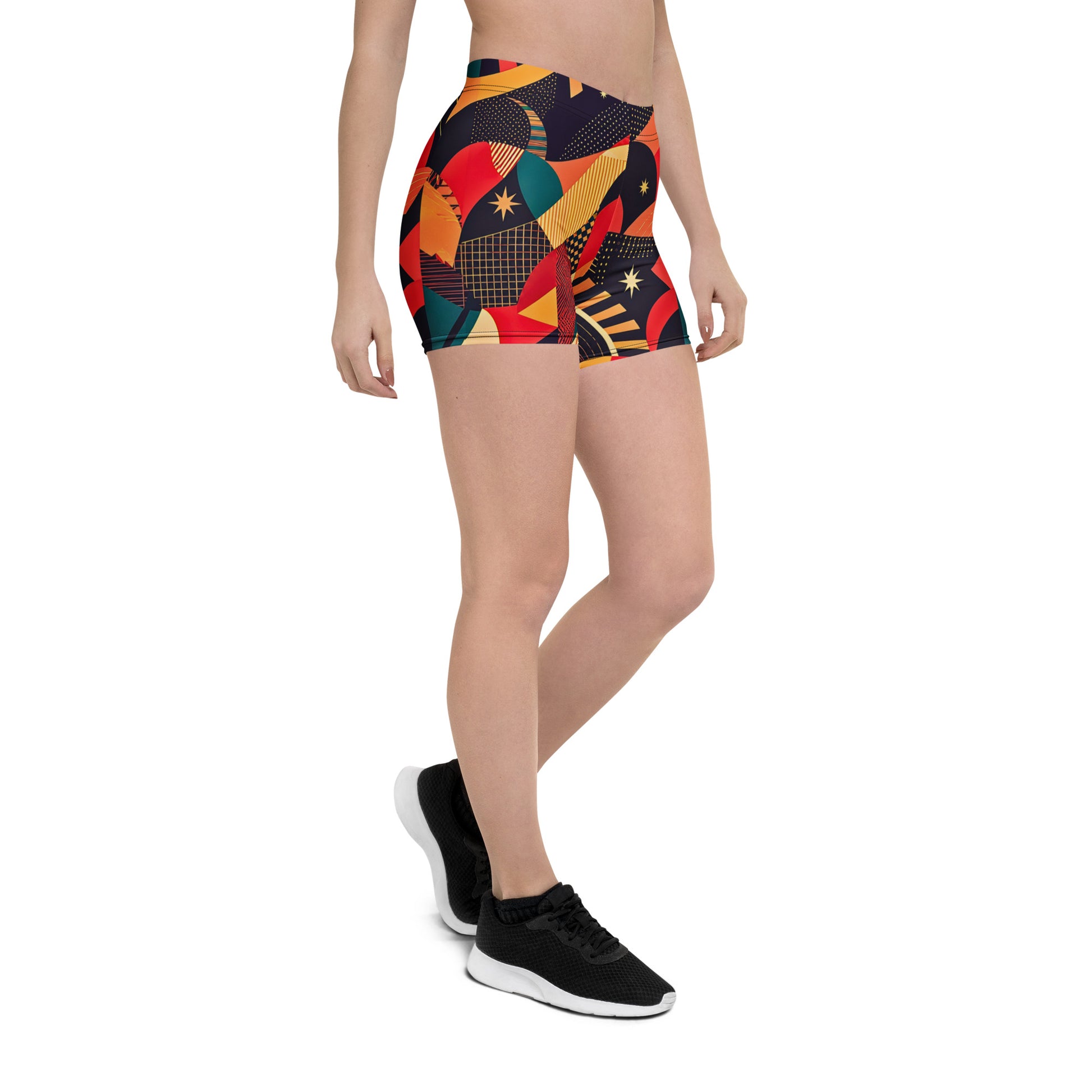 ÌGBÀ African print cotton shorts for Juneteenth cookout 