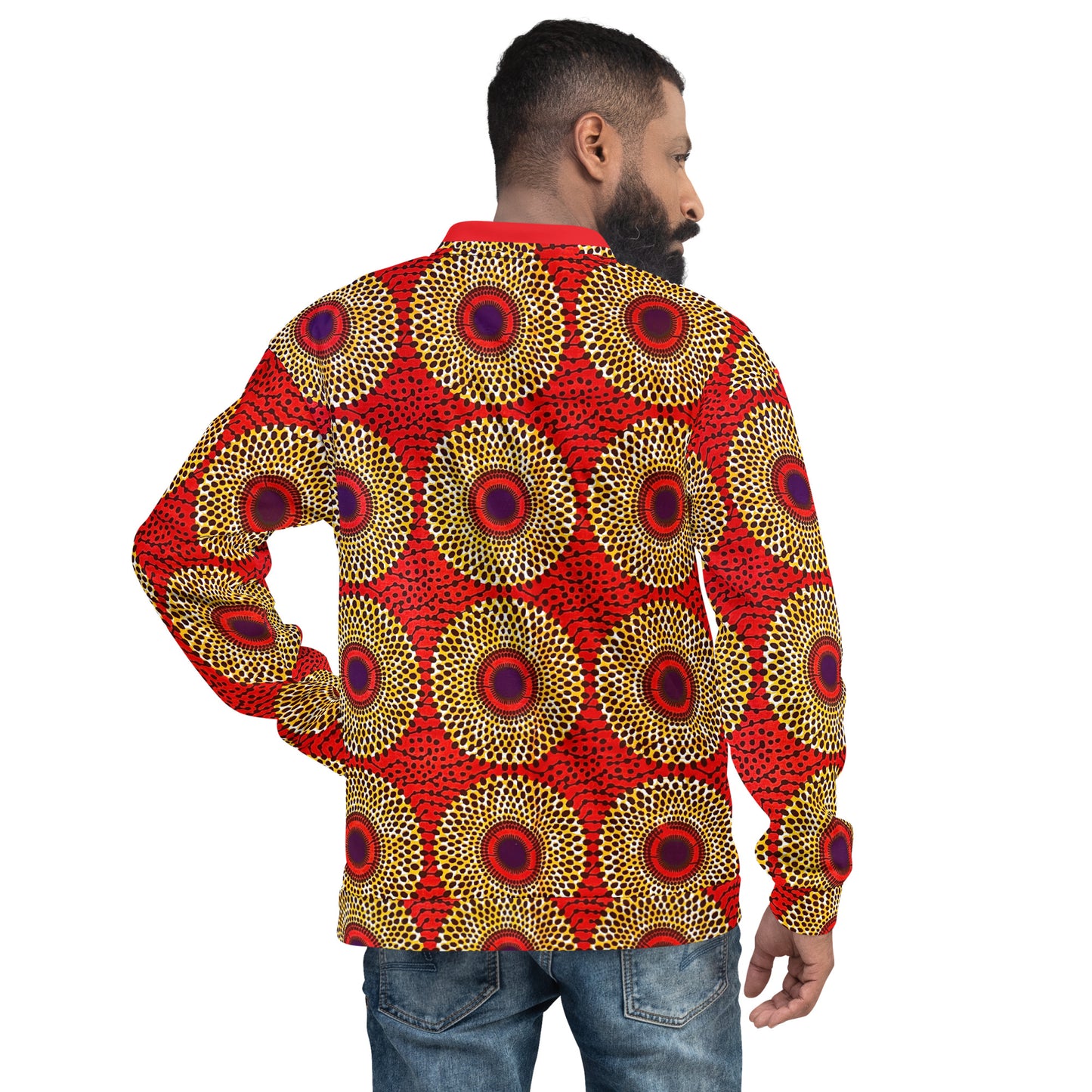 Rekiana African Print Unisex Mens Womens Bomber Jacket