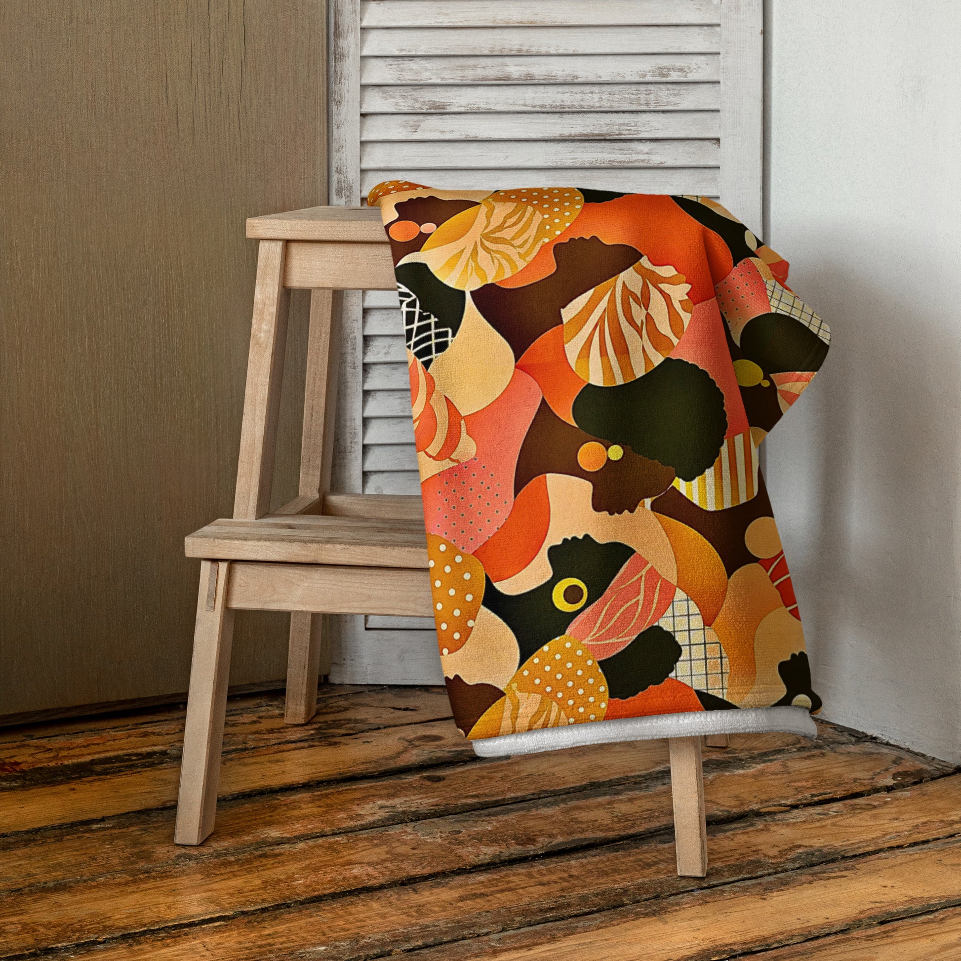 AWON  ÌYÁ African print beach towel as sarong wrap for Juneteenth resort 