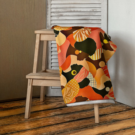 AWON  ÌYÁ African print beach towel as sarong wrap for Juneteenth resort 