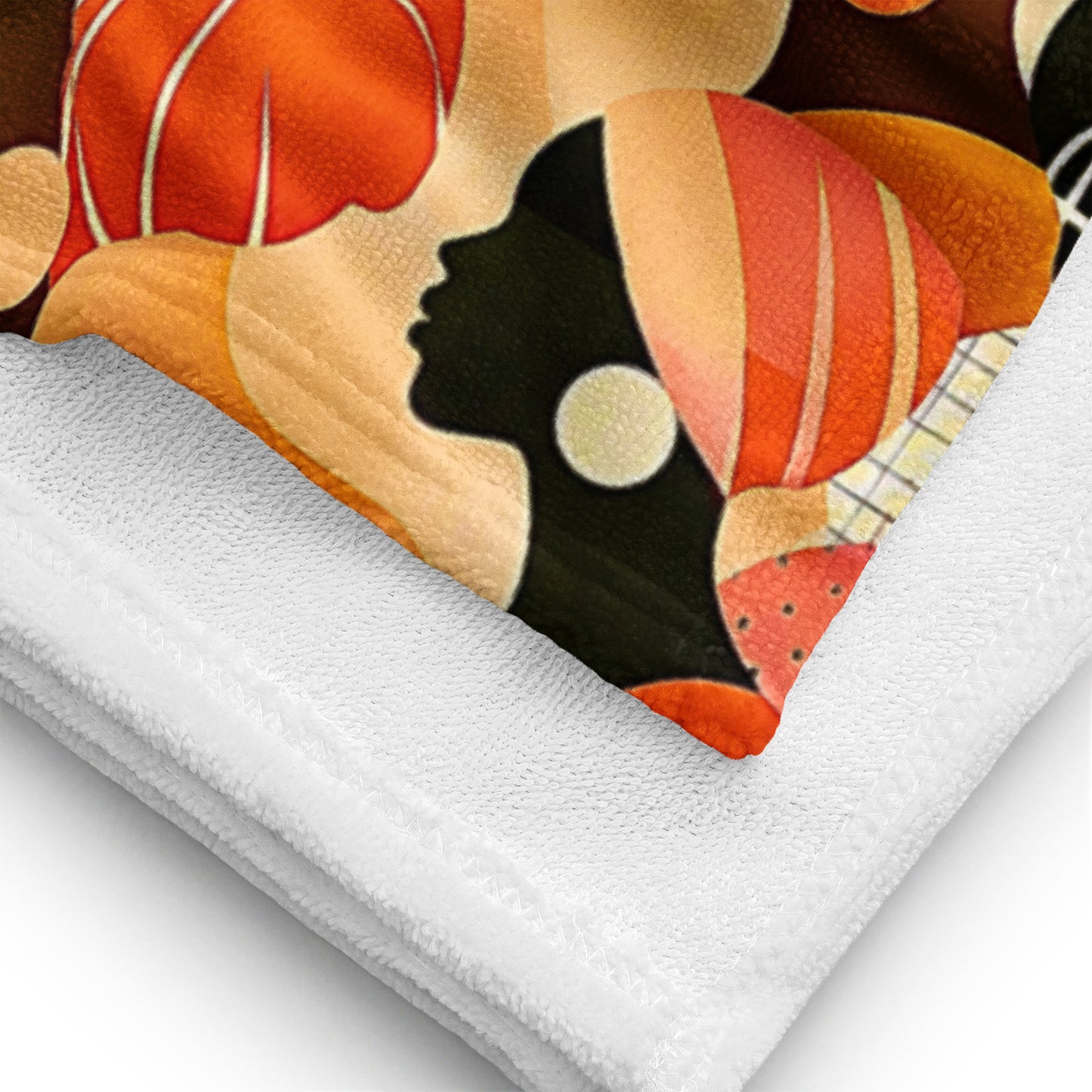 AWON  ÌYÁ African print beach towel as sarong wrap for Juneteenth resort 
