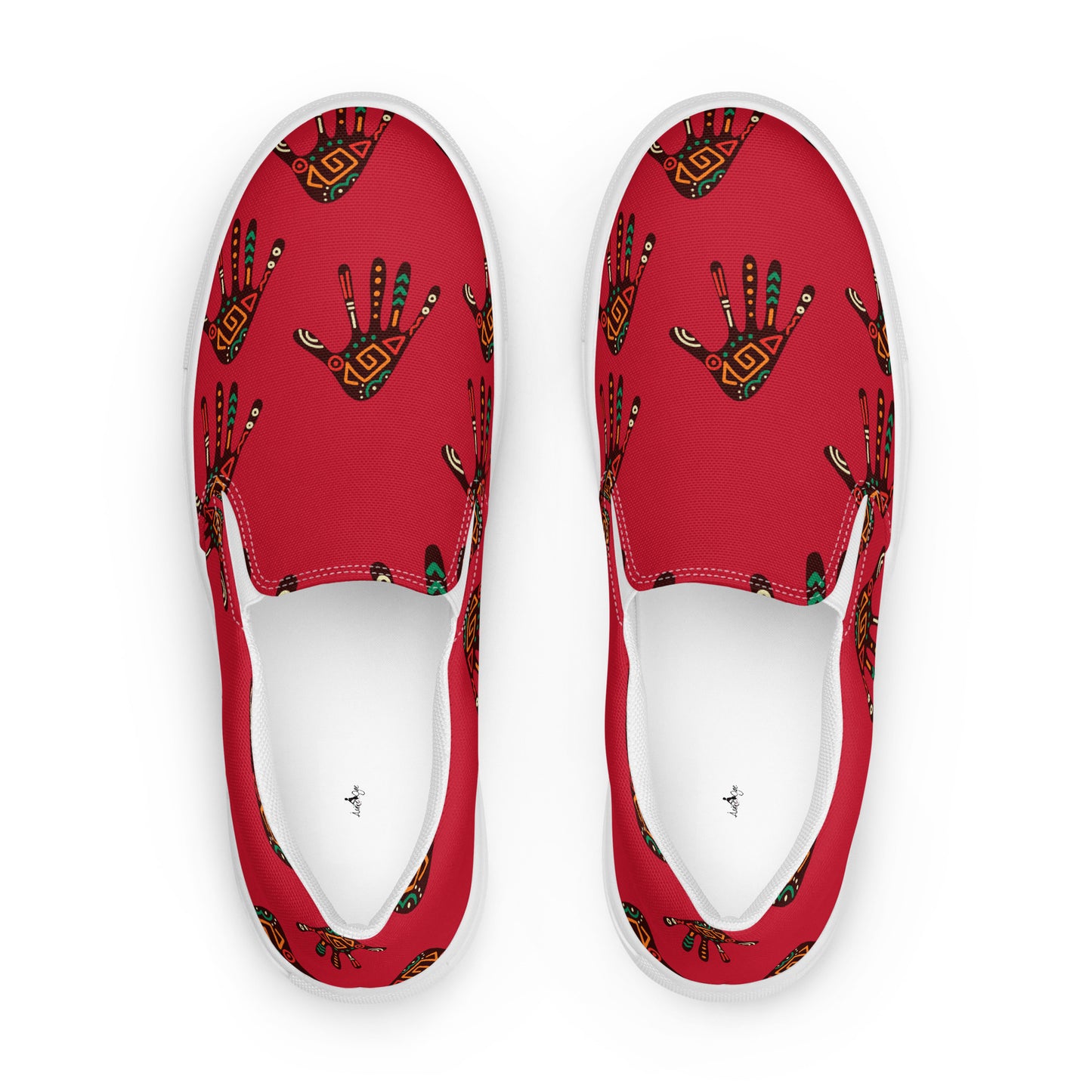 African Print Men's Slip-On Canvas Shoes | ASAKE-OGE
