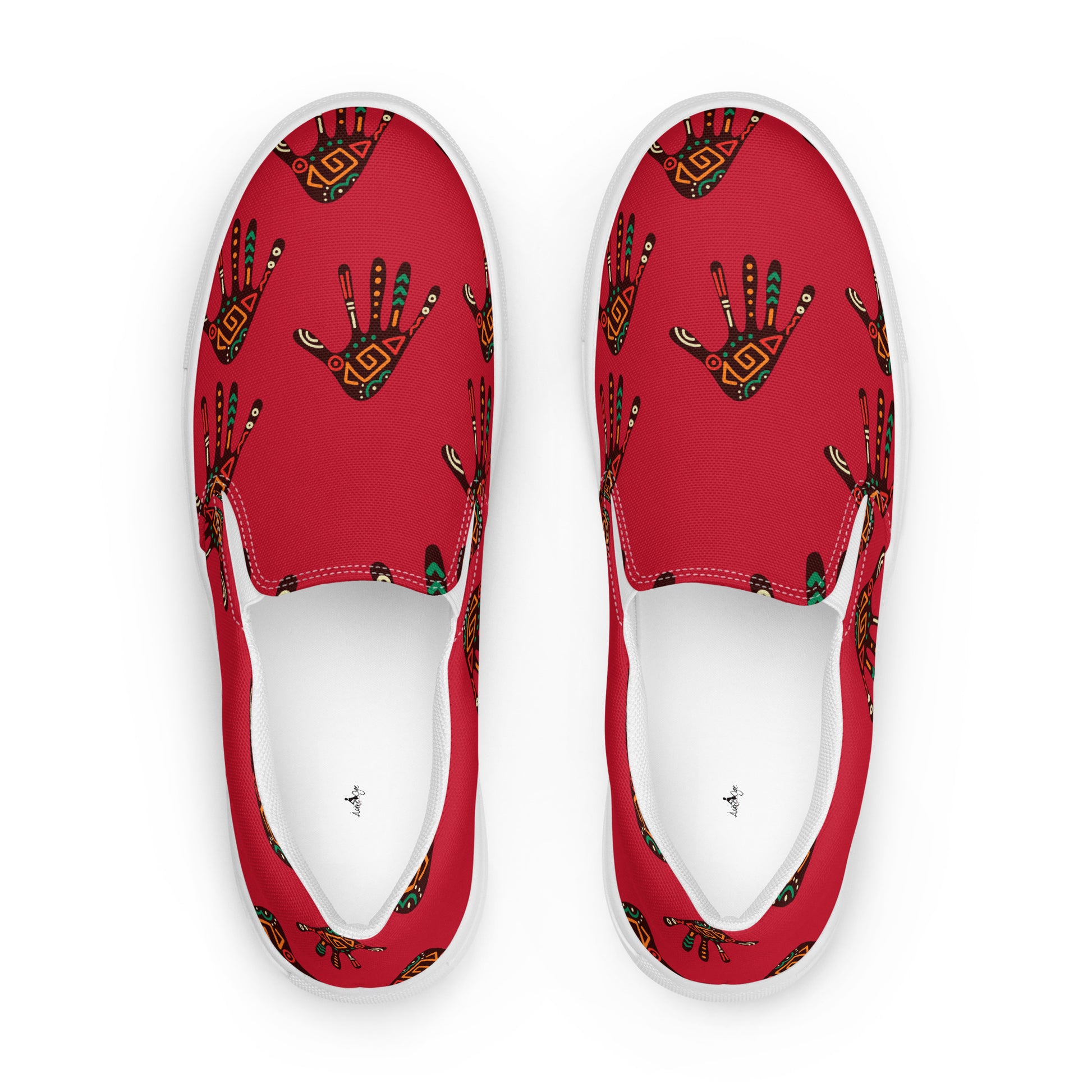 African Print Men's Slip-On Canvas Shoes | ASAKE-OGE