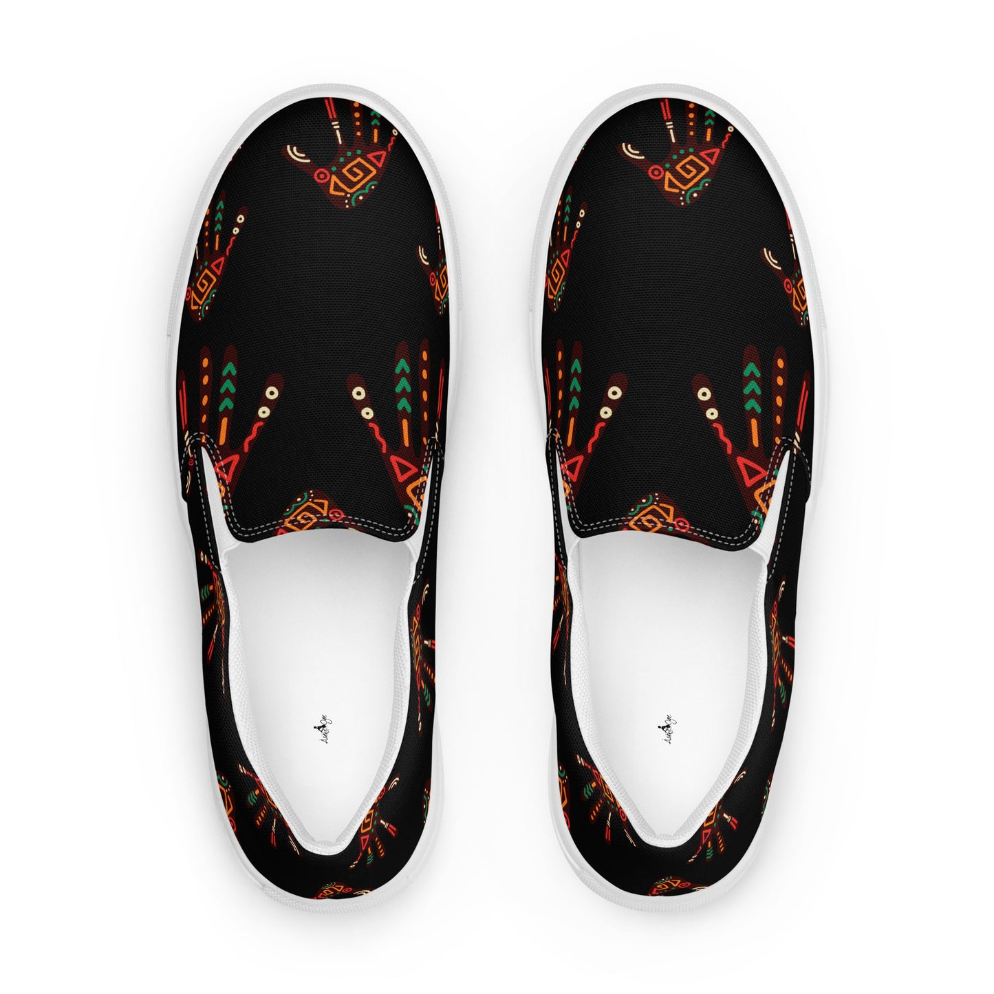 African Print Men's Slip-On Canvas Shoes | ASAKE-OGE
