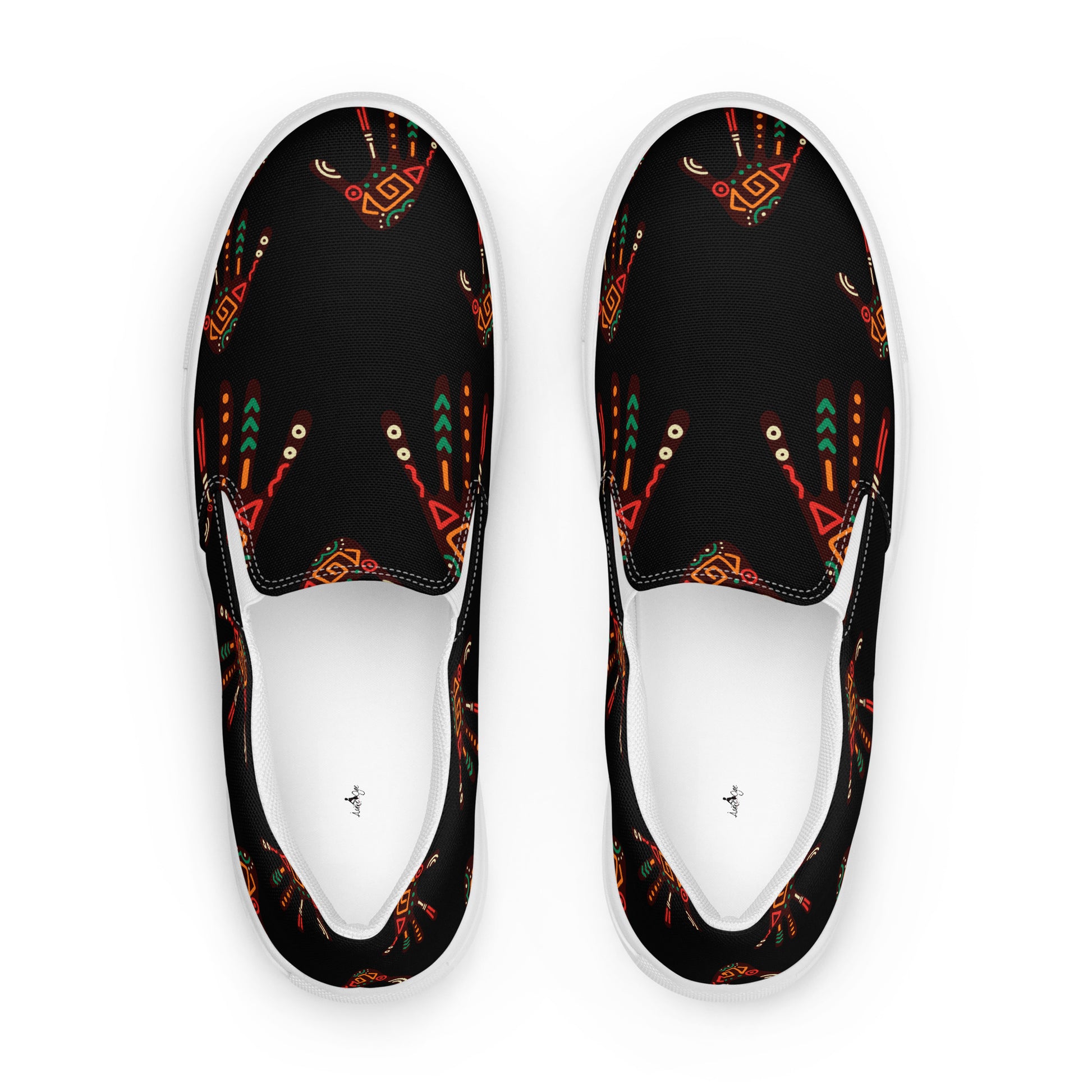 African Print Men's Slip-On Canvas Shoes | ASAKE-OGE