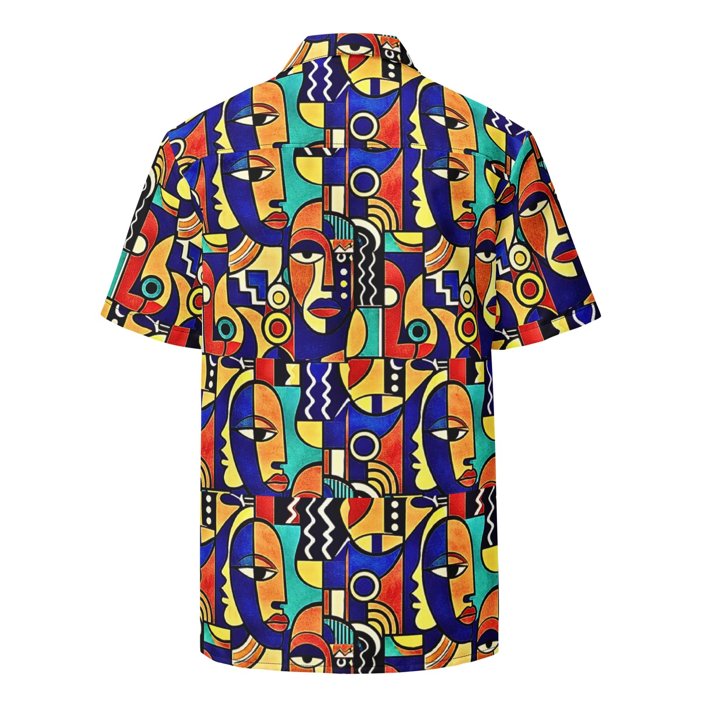 ÌWÀ unisex African print button shirt for Juneteenth streetwear