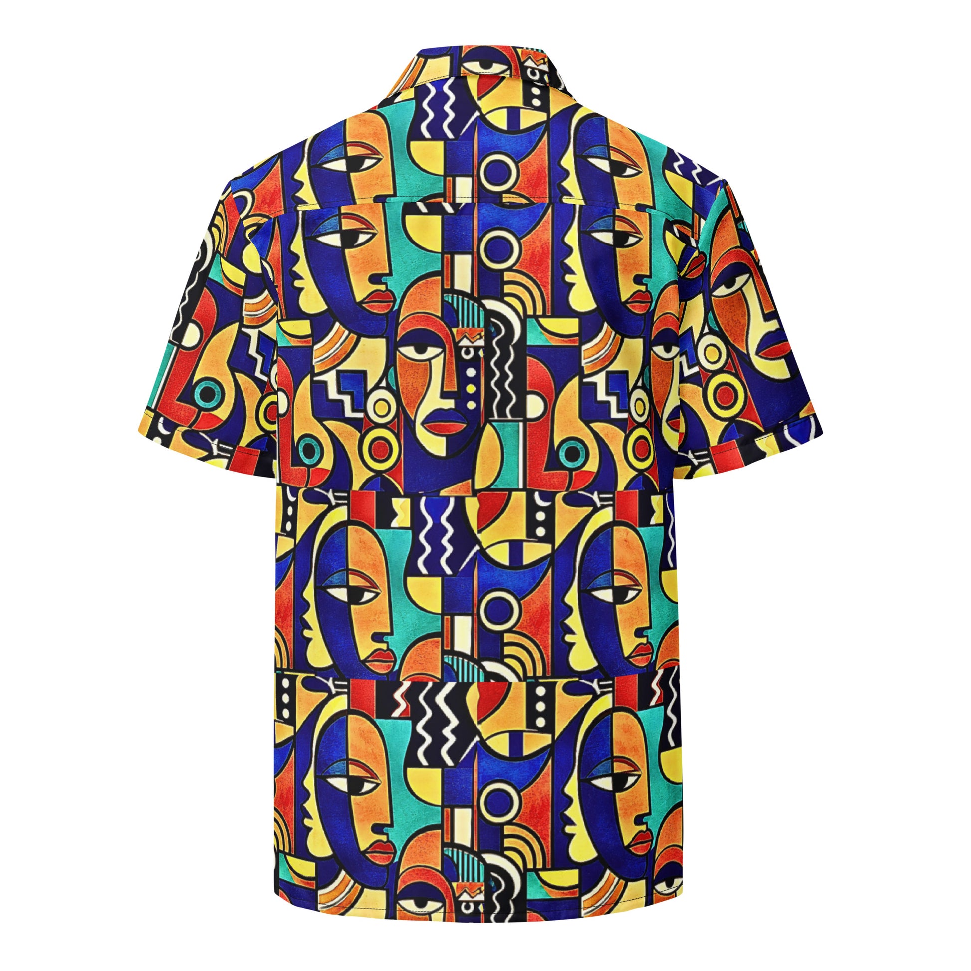ÌWÀ unisex African print button shirt for Juneteenth streetwear