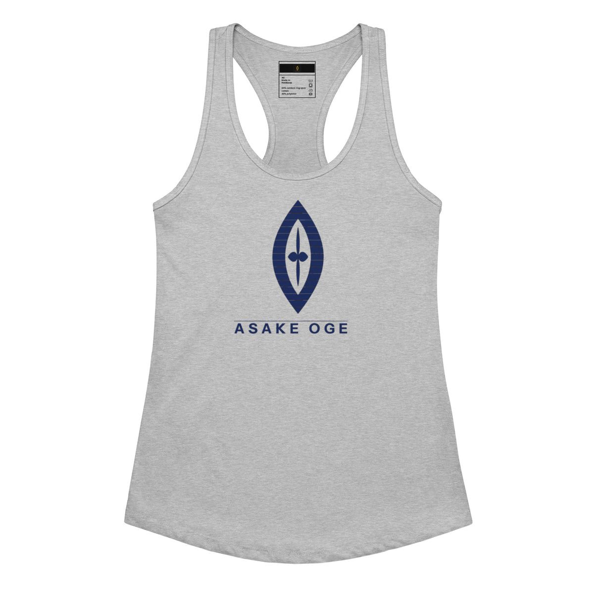 Women's Fitted Racerback Tank Top | ASAKE-OGE Sovereign Emblem