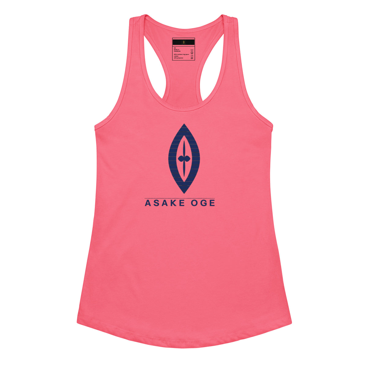 Women's Fitted Racerback Tank Top | ASAKE-OGE Sovereign Emblem