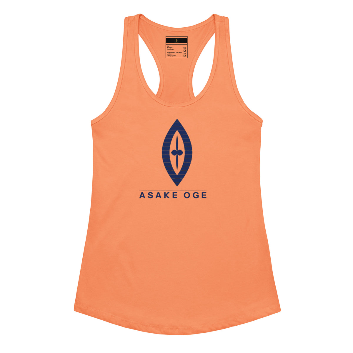 Women's Fitted Racerback Tank Top | ASAKE-OGE Sovereign Emblem
