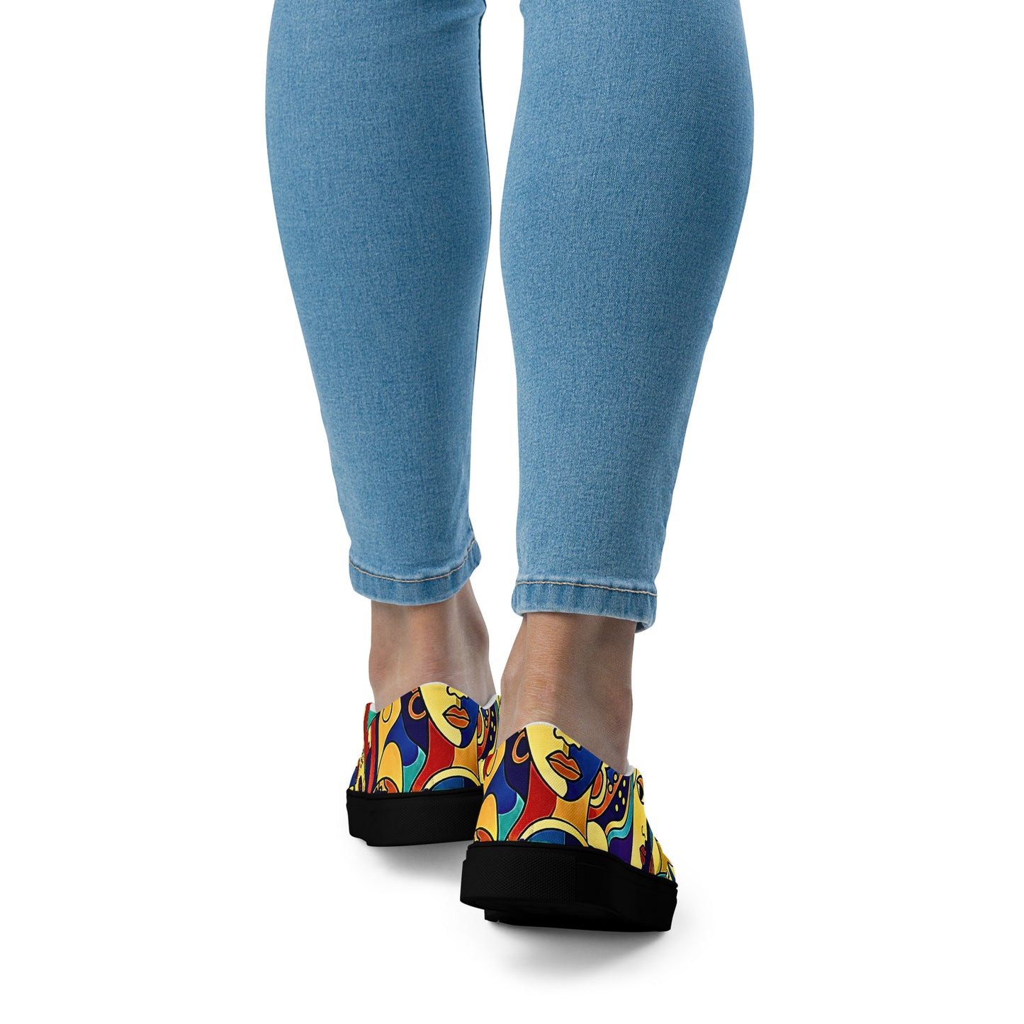  ÀWỌN ÀYA African print slip-on shoes for Juneteenth streetwear 