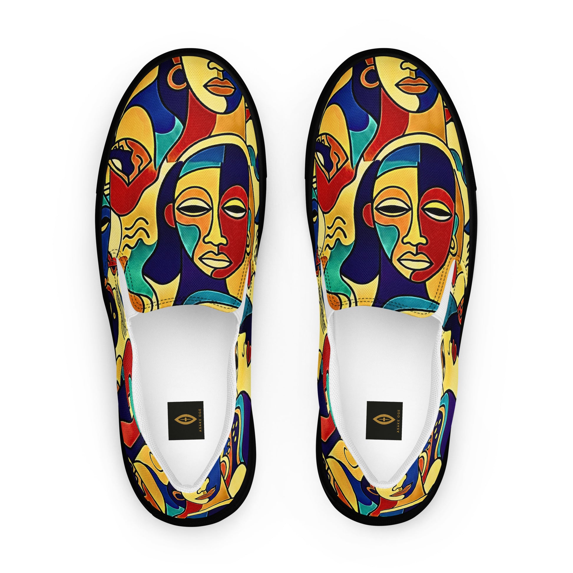 ÀWỌN ÀYA African print slip-on shoes for Juneteenth streetwear 