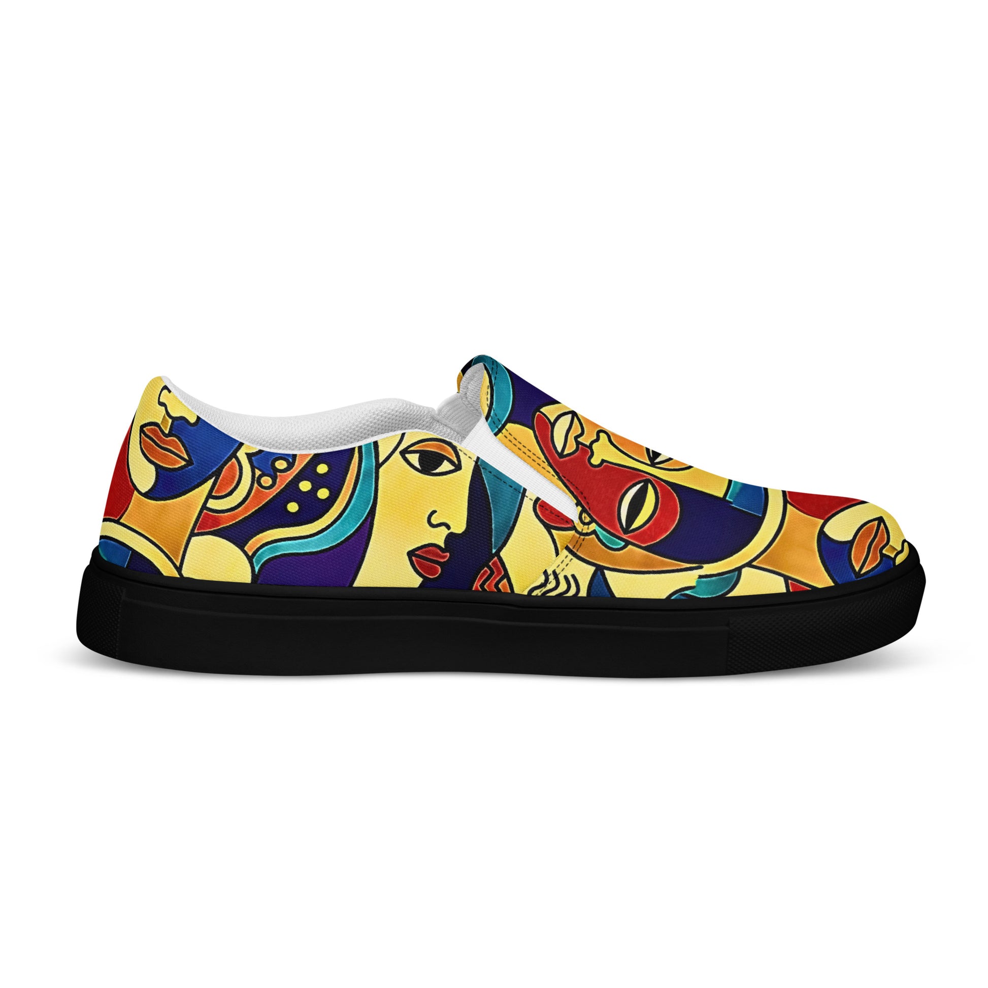  ÀWỌN ÀYA African print slip-on shoes for Juneteenth streetwear 