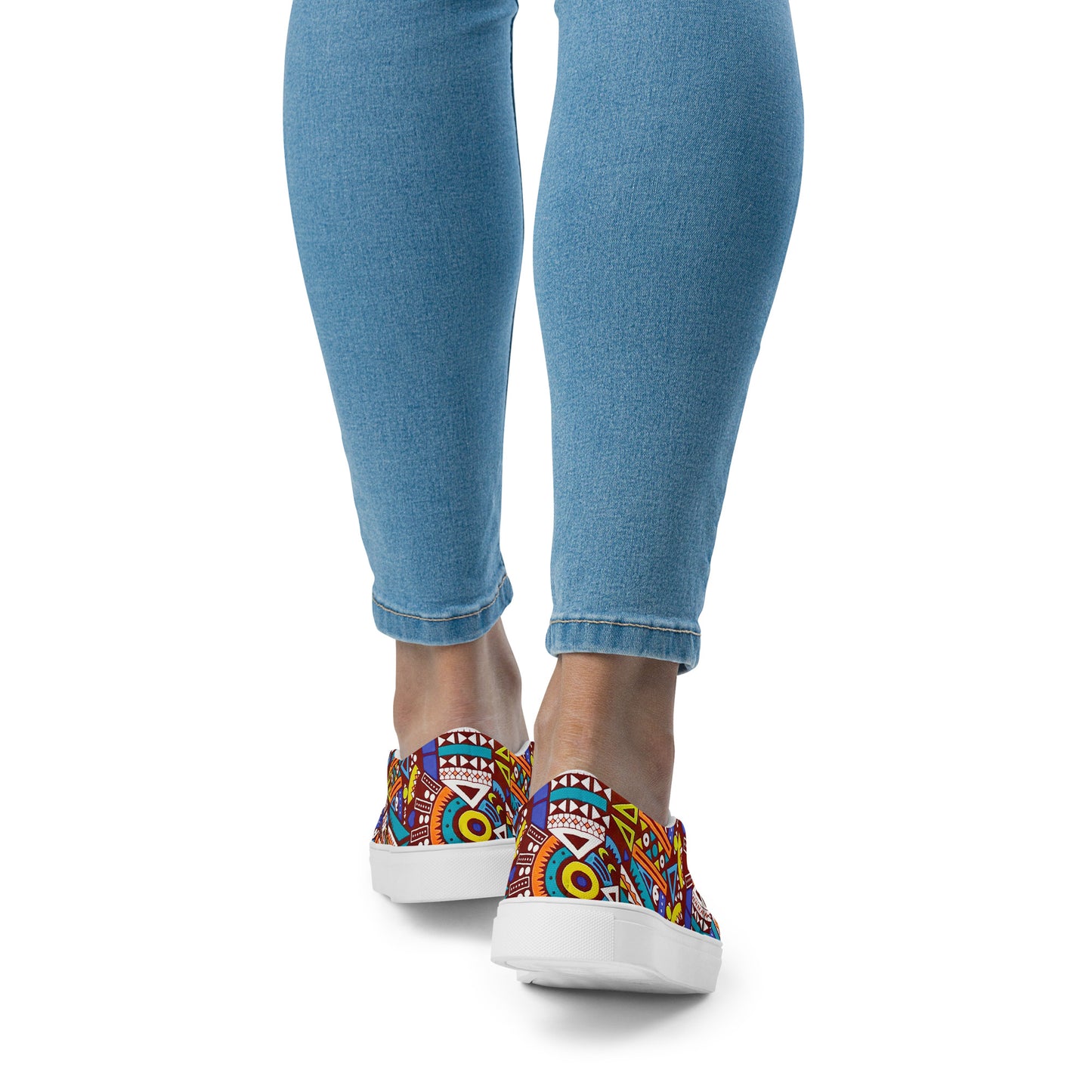 Odyssey Aztec Print Women’s Slip-On Canvas Shoes- Breathable