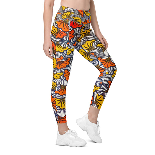 ADUN African Print Leggings with Pockets | ASAKE-OGE