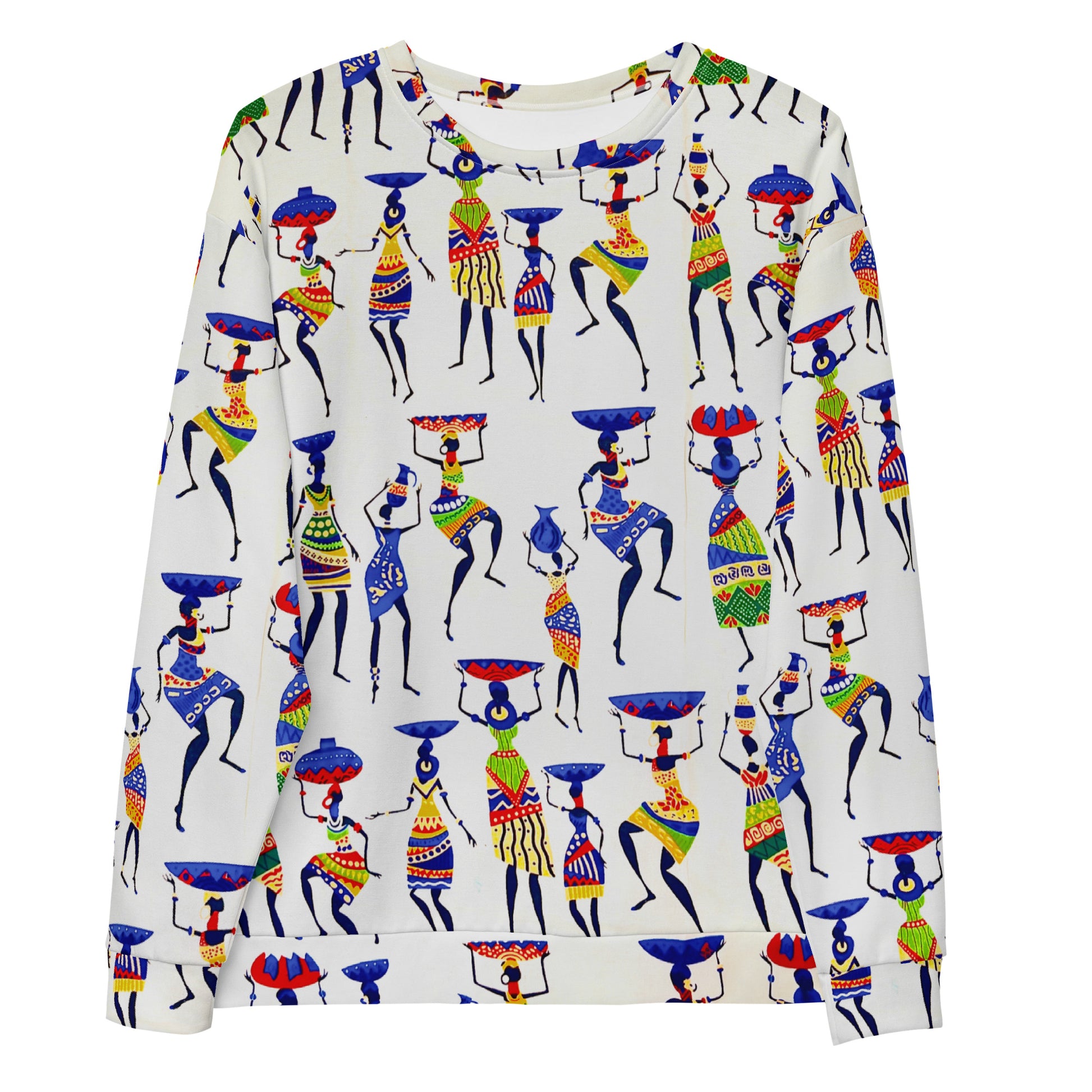 African Print Ankara Unisex Sweatshirt — Yeye Heritage Fleece Pullover