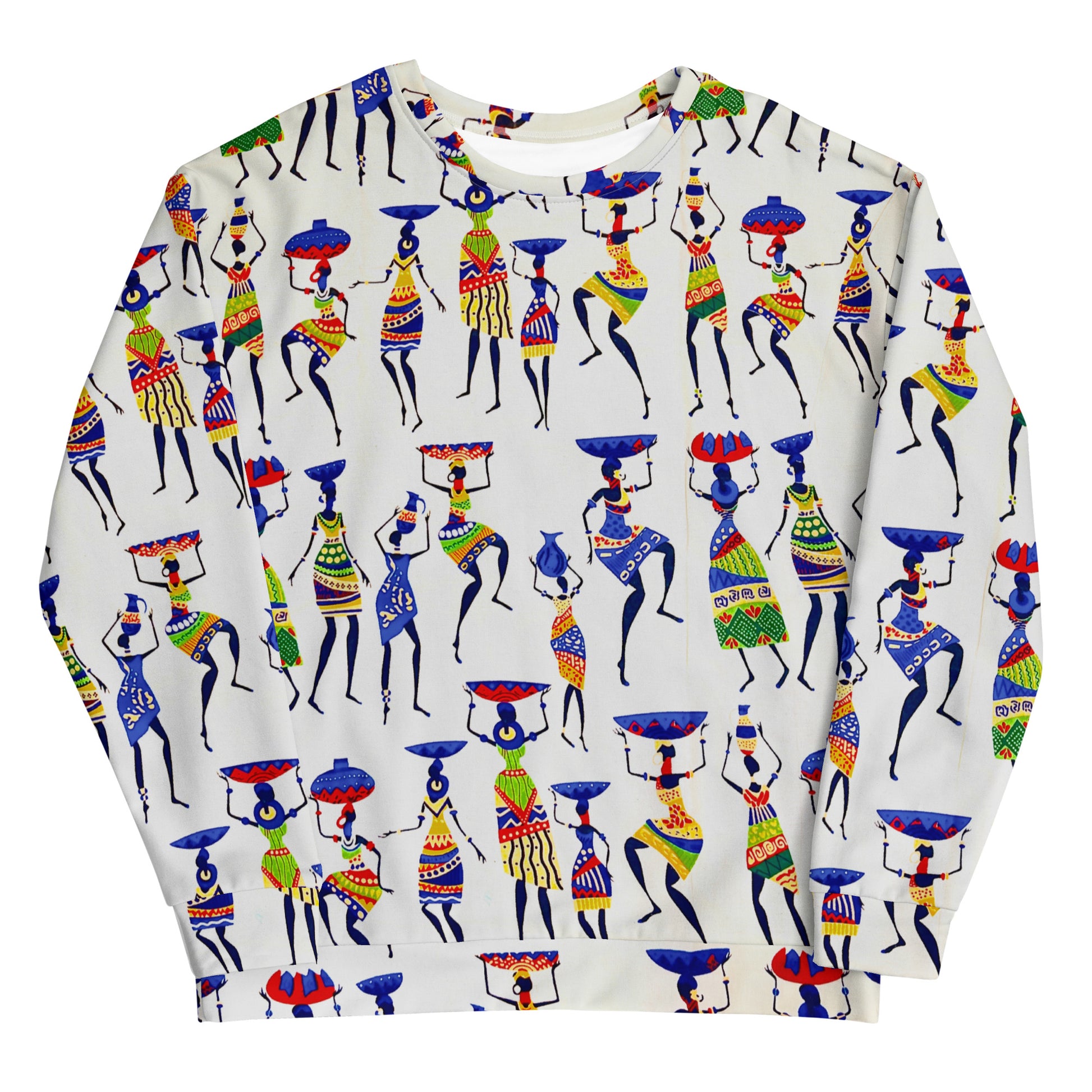 African Print Ankara Unisex Sweatshirt — Yeye Heritage Fleece Pullover