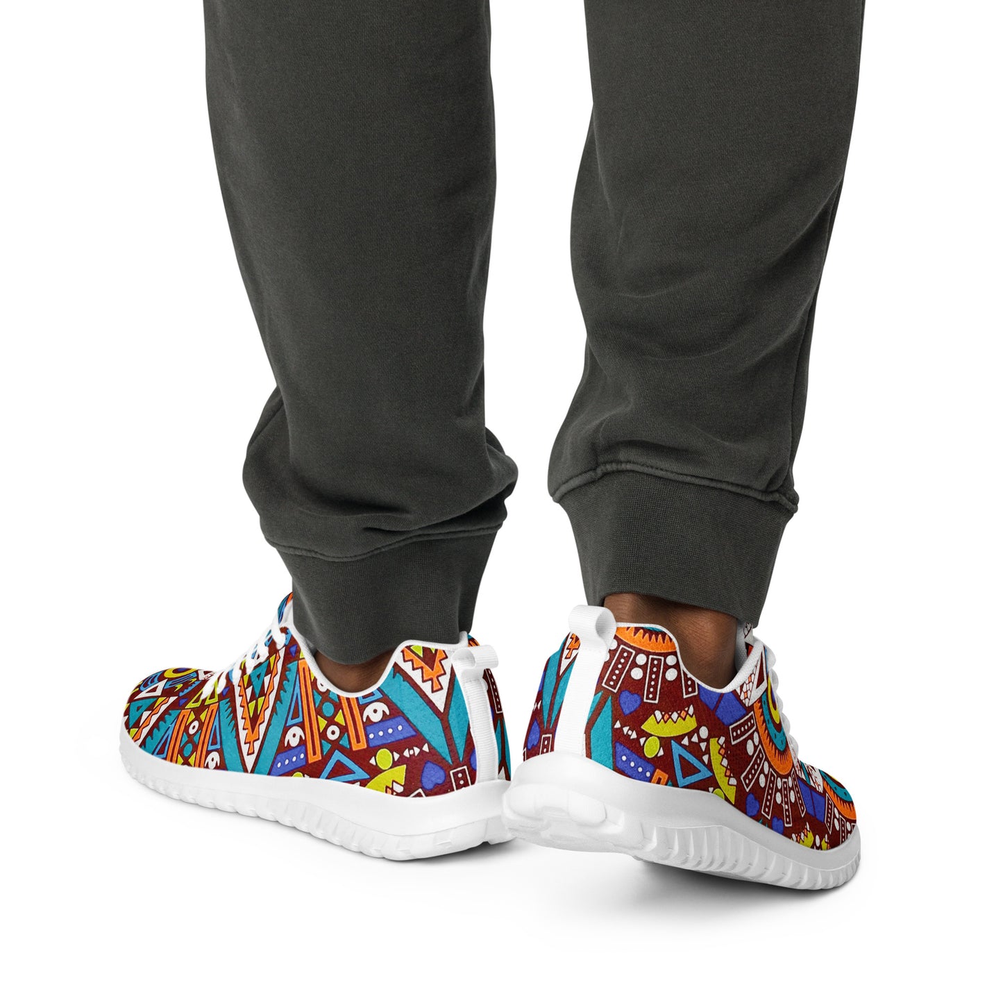 African Print Men's Athletic Shoes — Tozi Tribal Sneaker