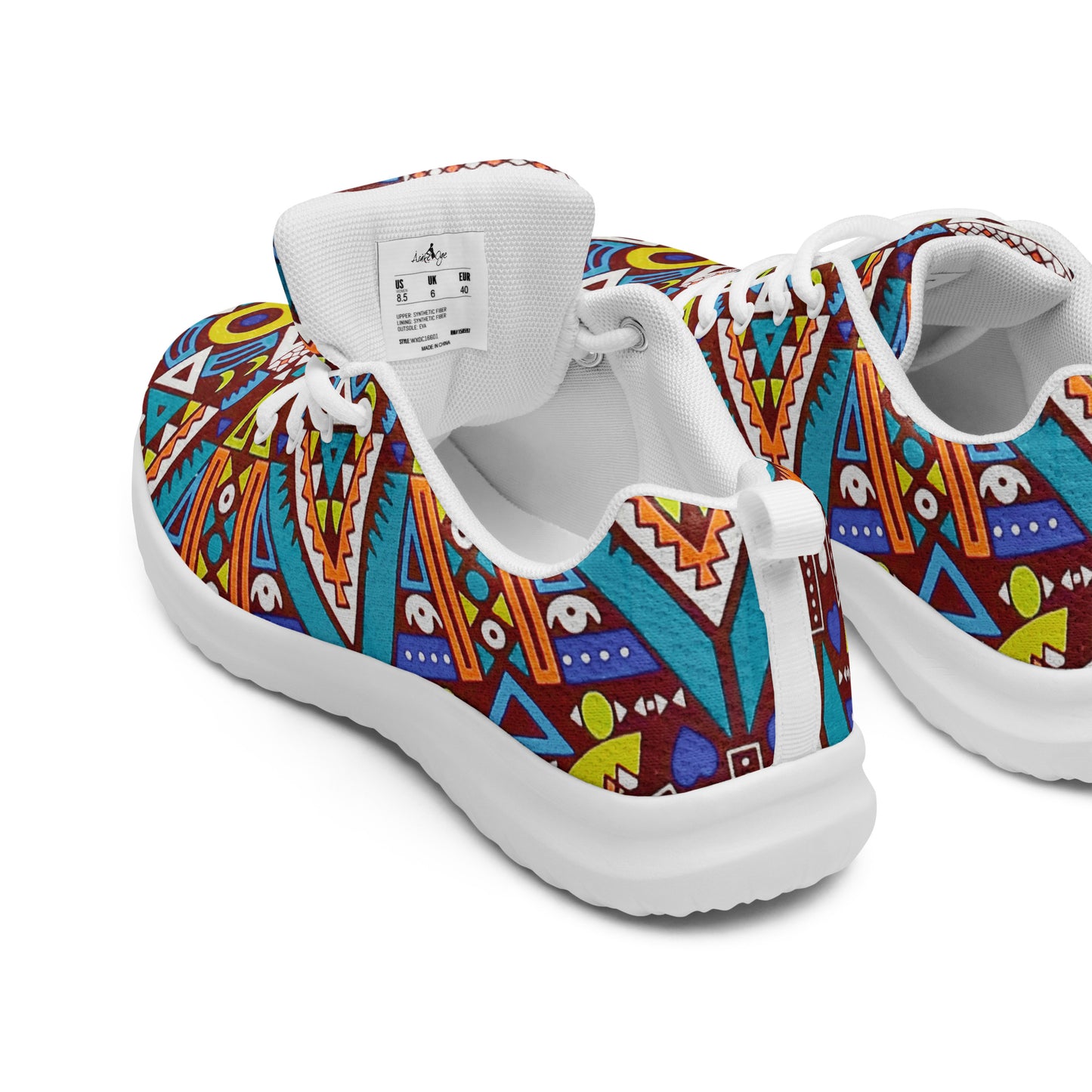 African Print Men's Athletic Shoes — Tozi Tribal Sneaker
