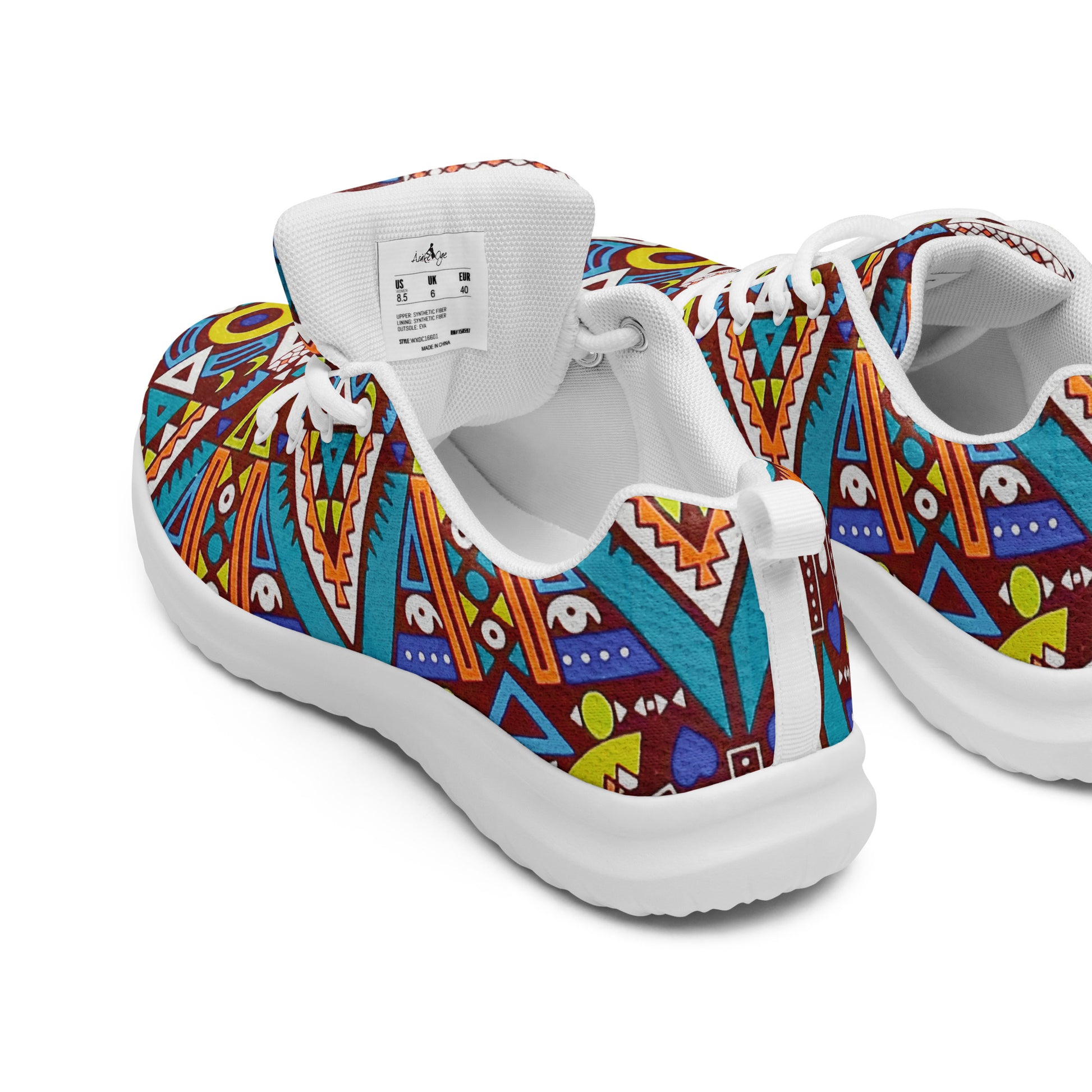 African Print Men's Athletic Shoes — Tozi Tribal Sneaker